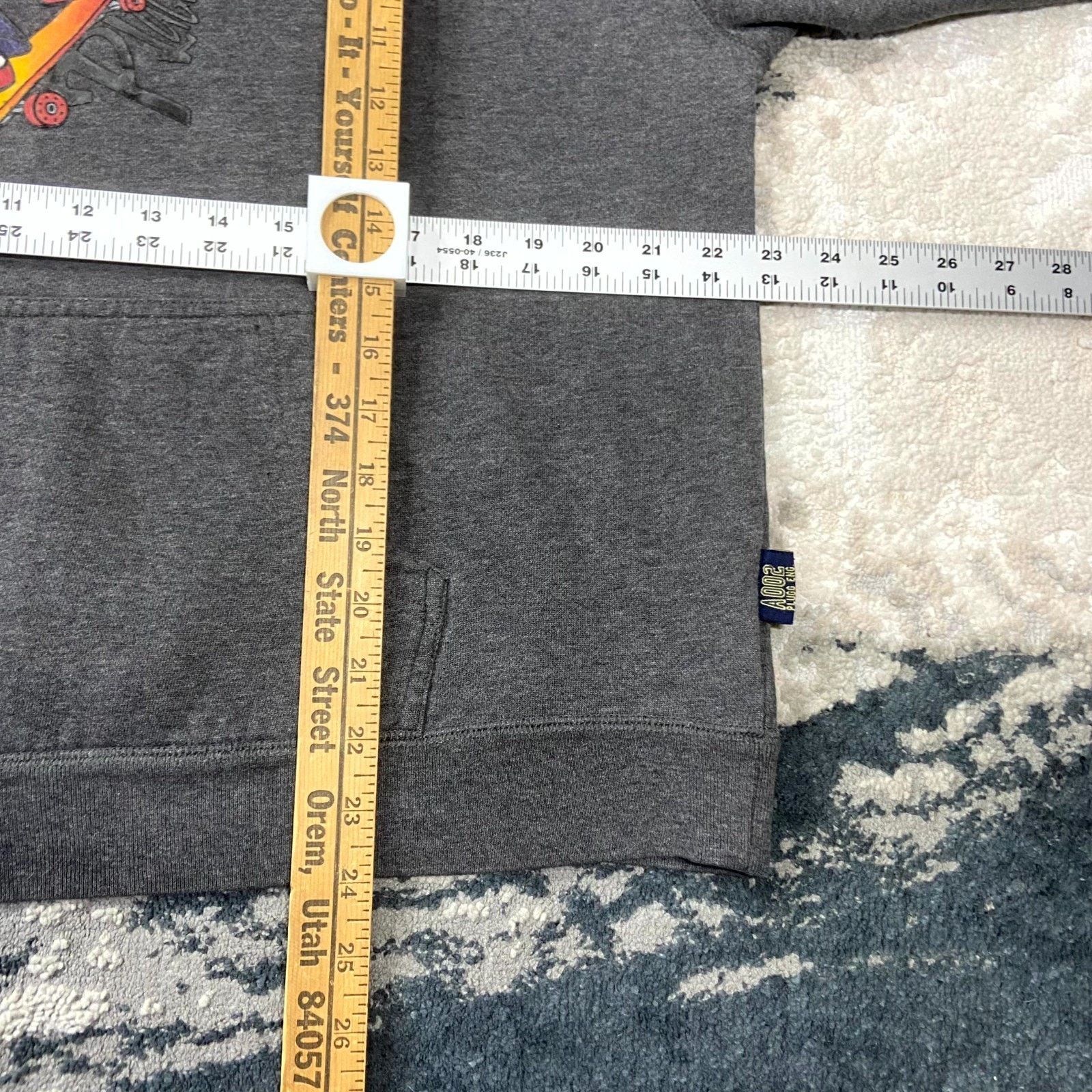 & Other Stories Y2K Plugg Vintage Skater Surf Hoodie XL Gray Scotty Frees Size US L / EU 52-54 / 3 - 4 Thumbnail