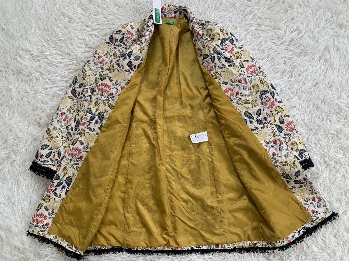United Colors Of Benetton Cozy Flowers Art United Colors Of Benetton Jacket Size M / US 6-8 / IT 42-44 - 10 Thumbnail