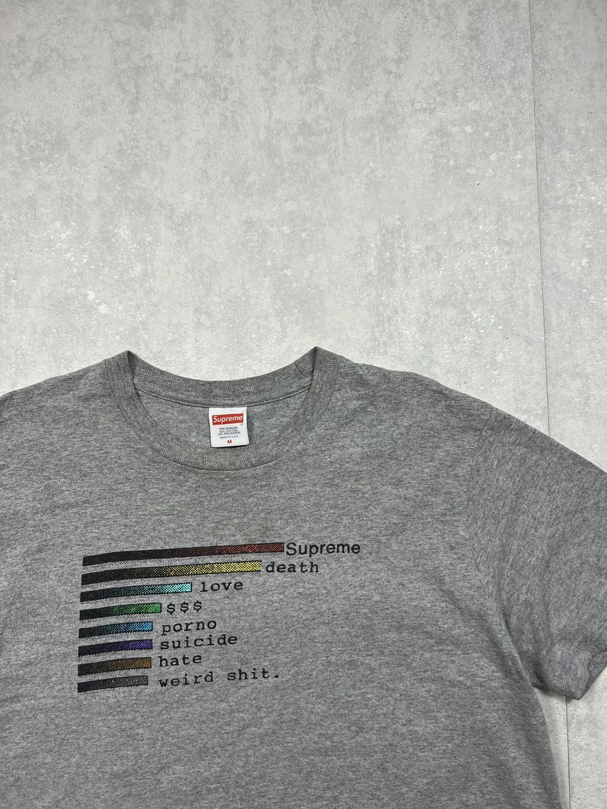 Supreme 00’s SUPREME DEATH LOVE RARE VINTAGE Y2K HYPE TEE Size US M / EU 48-50 / 2 - 2 Thumbnail