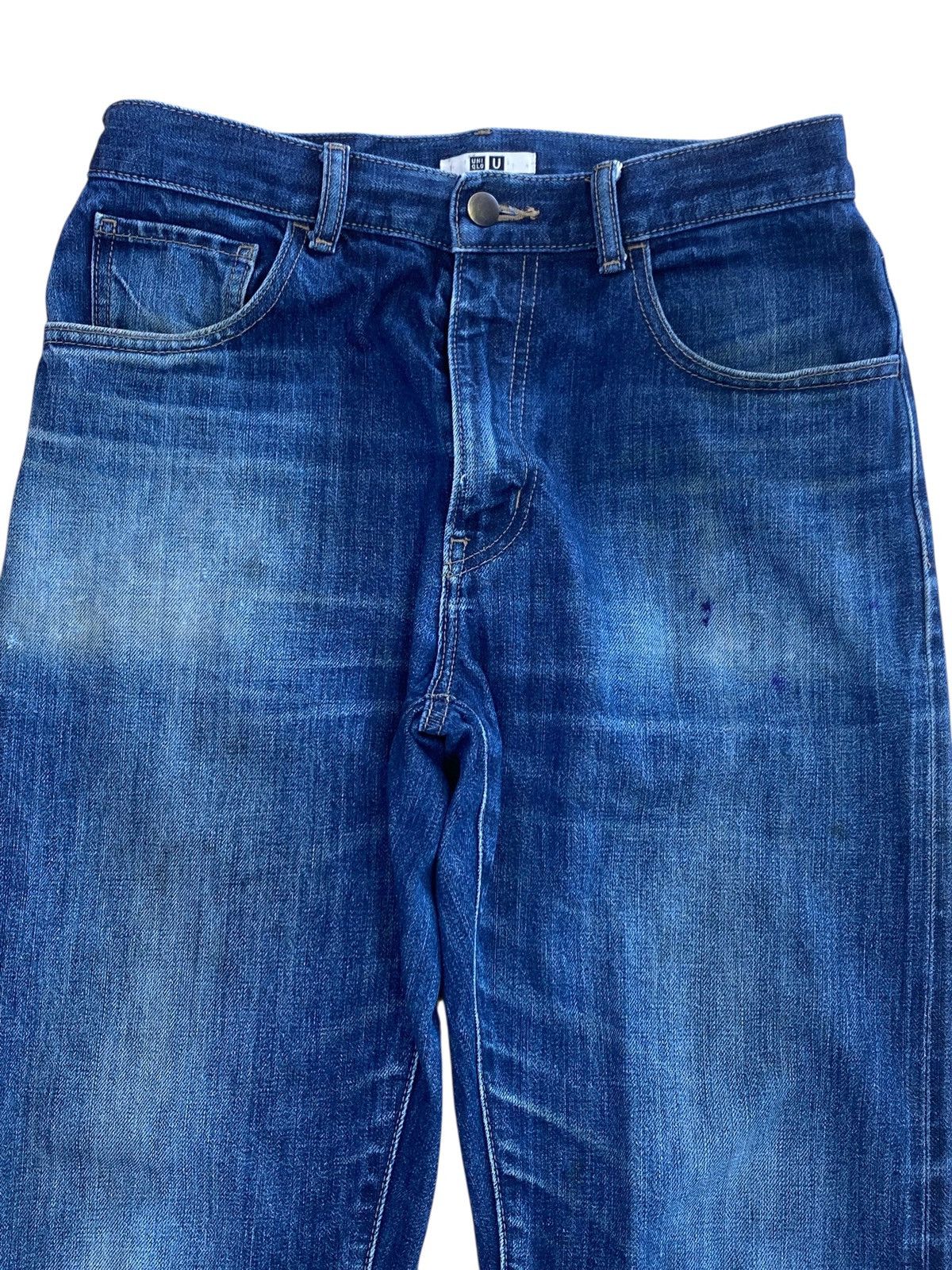 Uniqlo Uniqlo Selvedge Faded Wash Loose Jeans Size US 30 / EU 46 - 2 Thumbnail