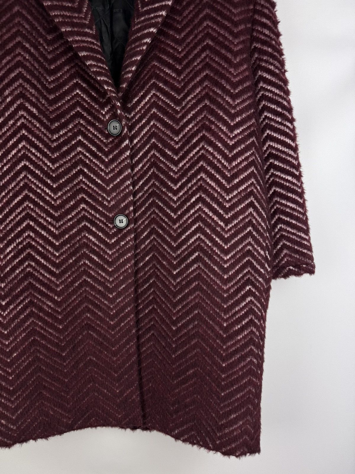 Just Cavalli × Roberto Cavalli Just Cavalli Wool / Alpaca Zig Zag Patterned Coat Jacket Size XS / US 0-2 / IT 36-38 - 6 Thumbnail