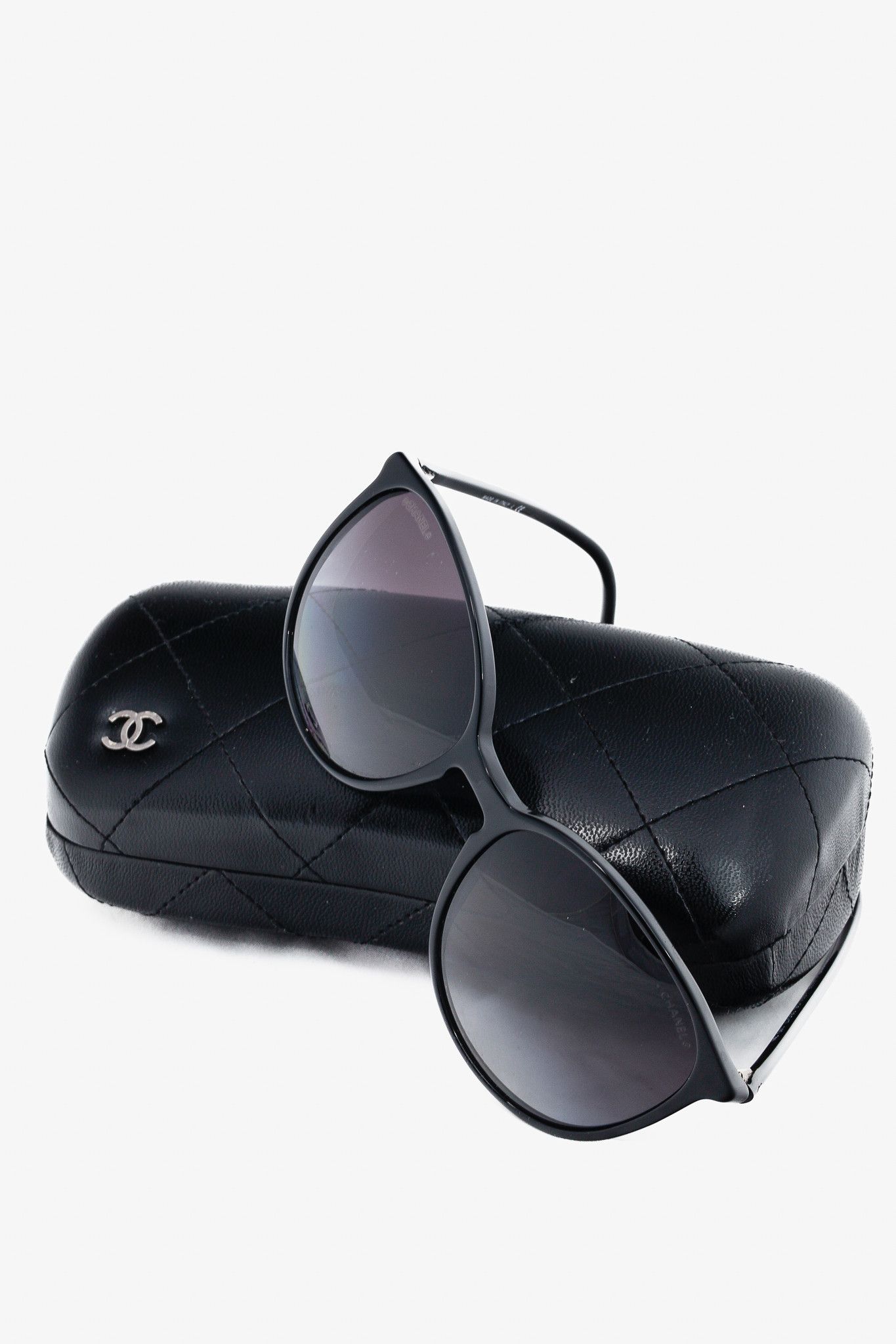 Chanel Chanel 5278 Black Micro-CC Butterfly Sunglasses Size ONE SIZE - 9 Thumbnail