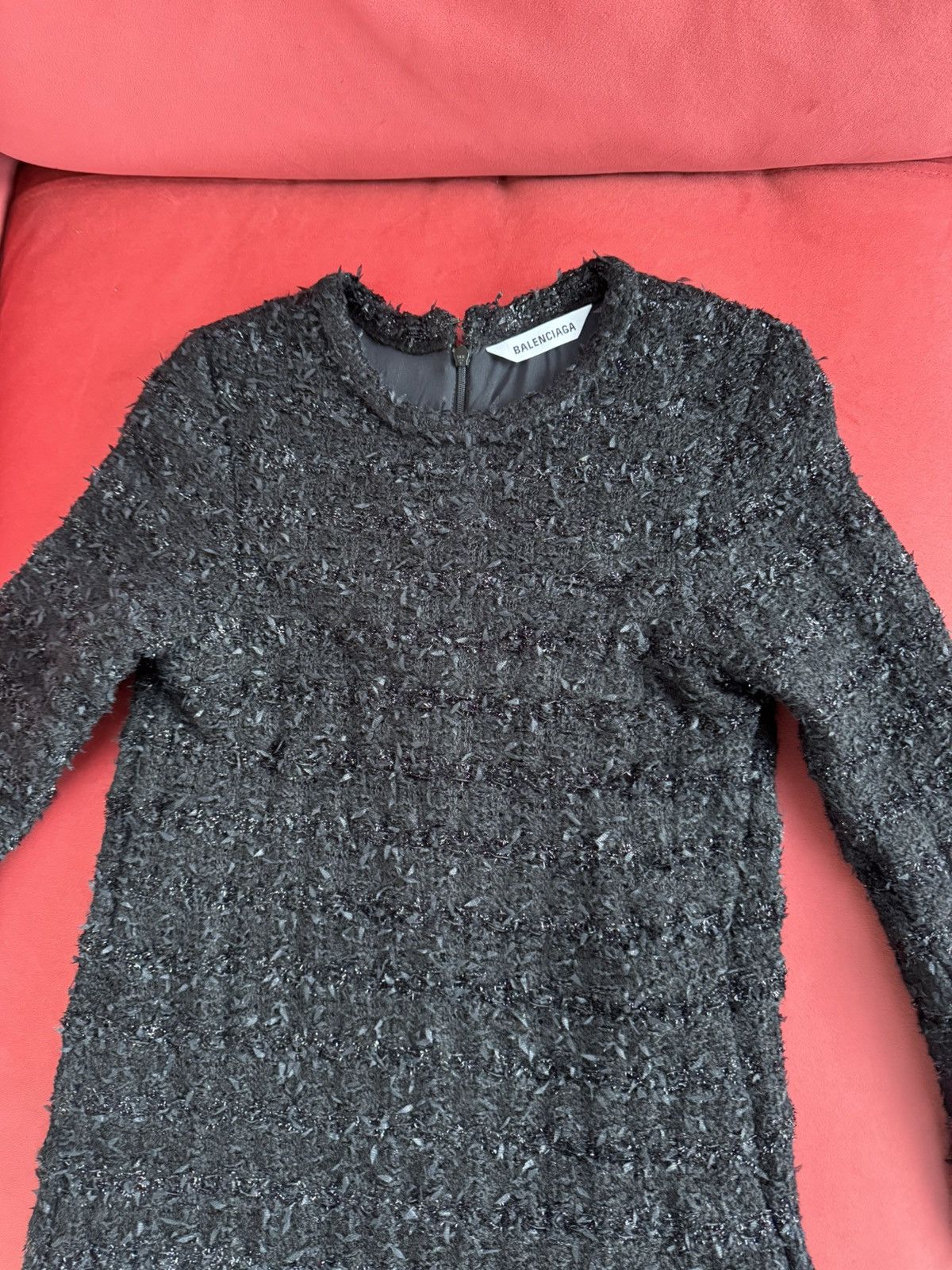 Balenciaga Balenciaga New wool midi dress, black, size S Size S / US 4 / IT 40 - 4 Thumbnail