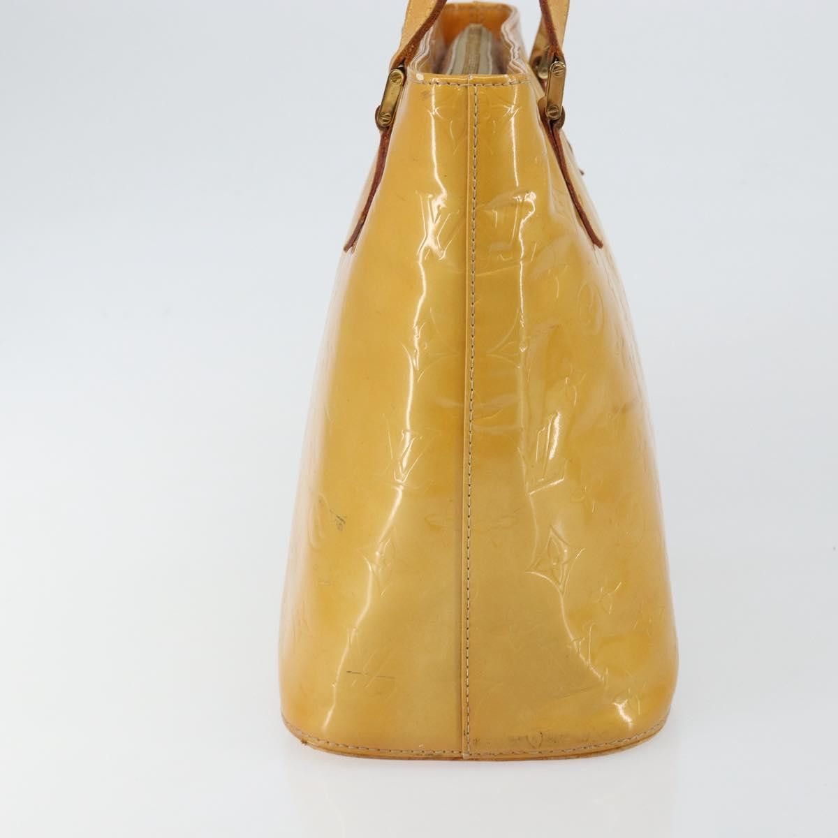 Louis Vuitton LOUIS VUITTON Monogram Vernis Houston Hand Bag Beige M91004 Size ONE SIZE - 4 Thumbnail