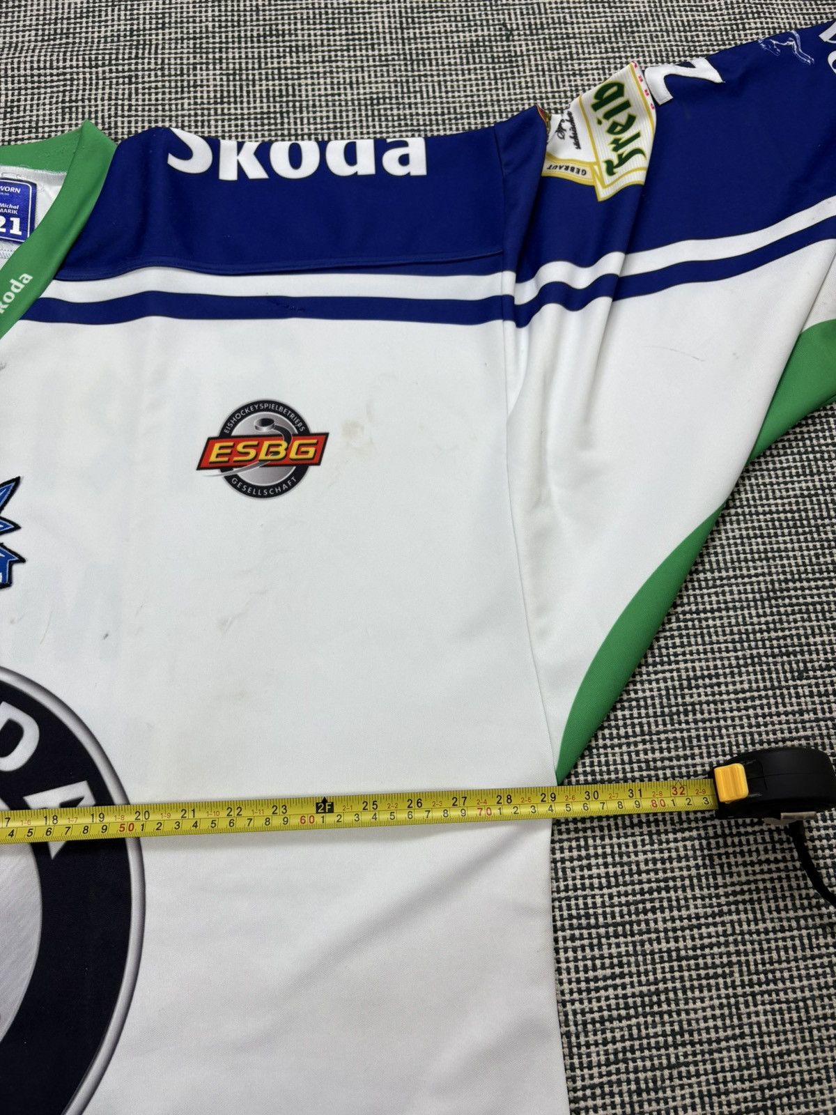 Other 08/09 Game Worn Dresdner Eislowen #21 Marik hockey jersey Size US XXL / EU 58 / 5 - 12 Thumbnail
