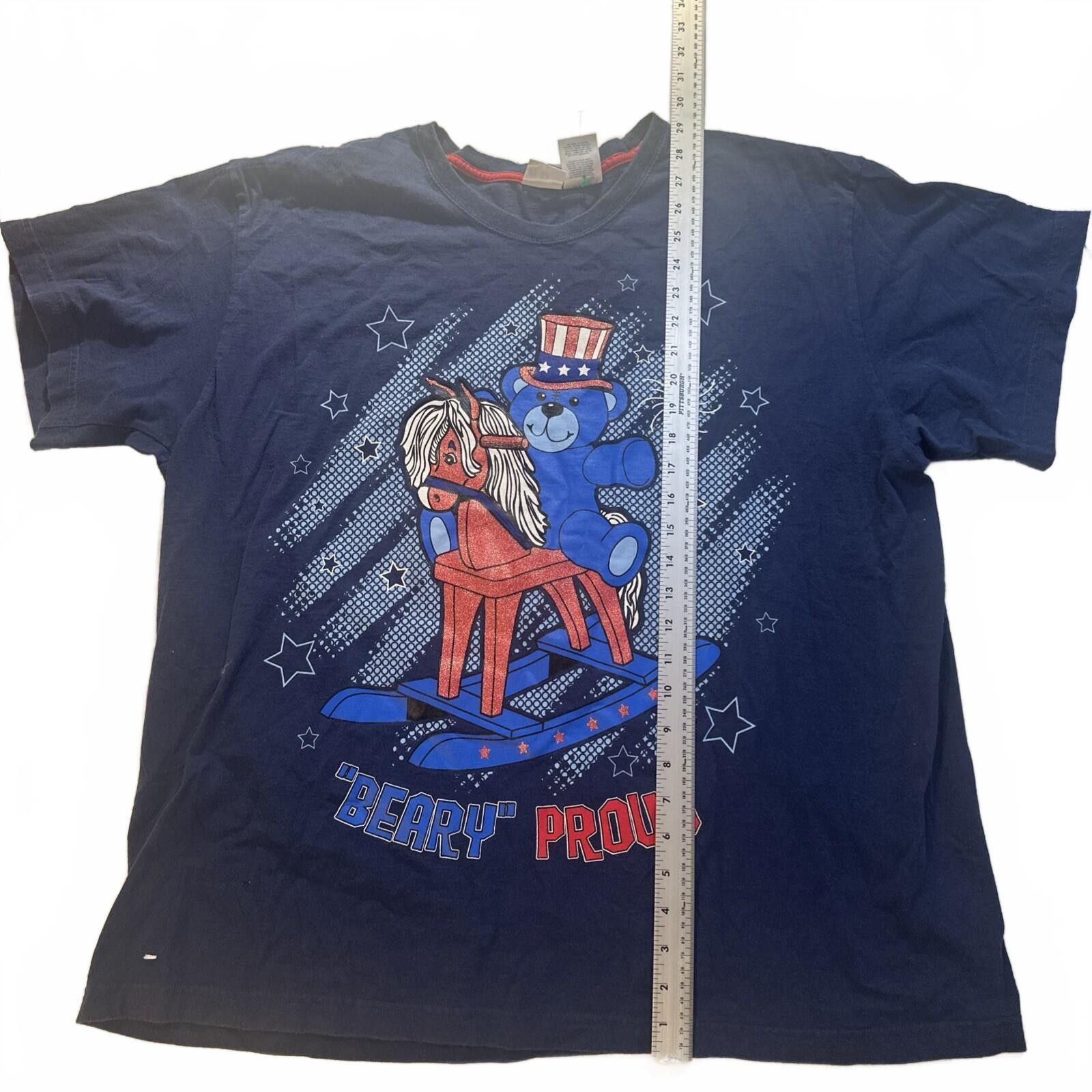 Other "Beary" Proud Patrioic 4th of July T Shirt Sz 22/24 Size US XXL / EU 58 / 5 - 3 Thumbnail
