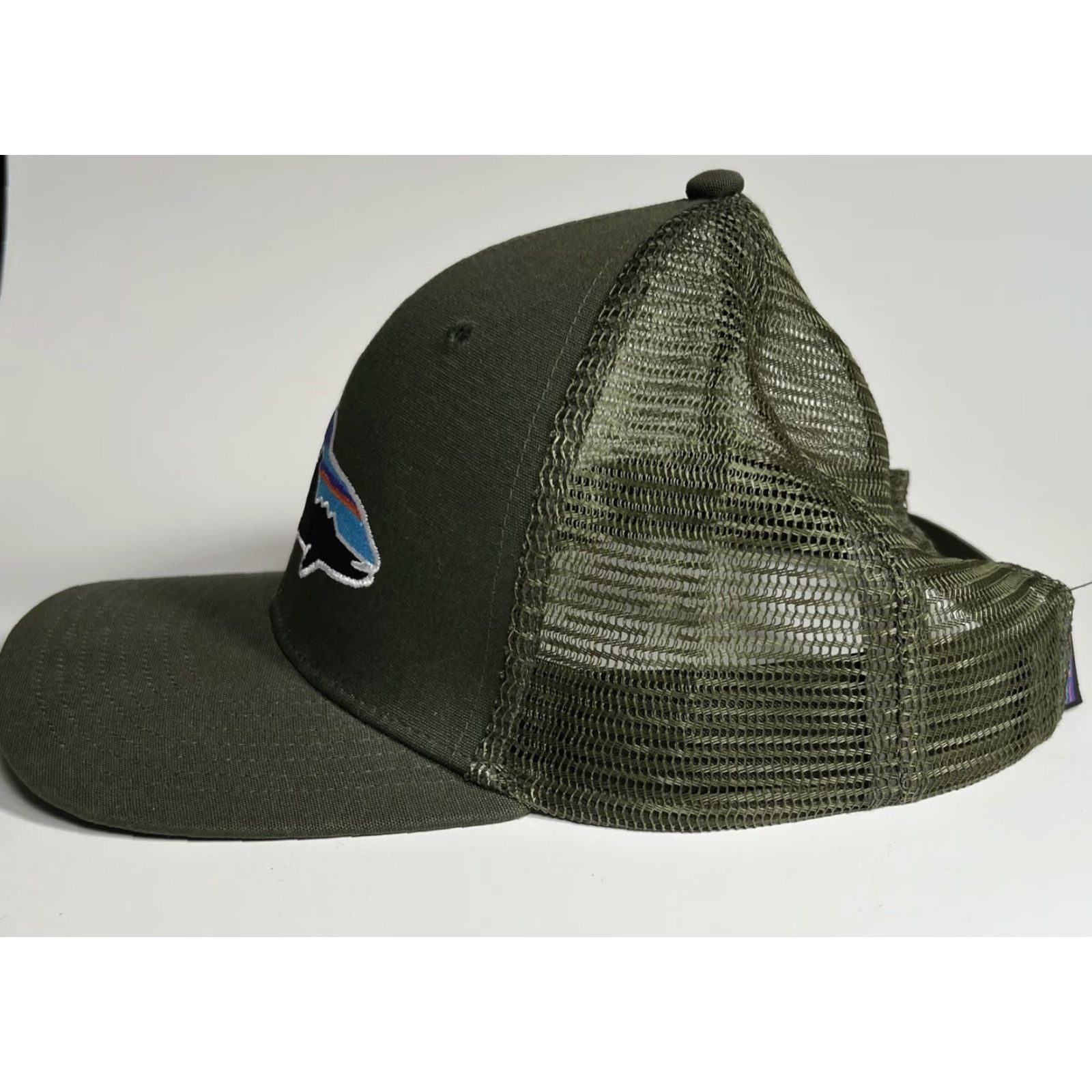 Patagonia PATAGONIA Fitz Roy Trout Trucker Hat Green Snap Back Cap Unisex Adults One Size Cap / Hat Size ONE SIZE - 3 Thumbnail