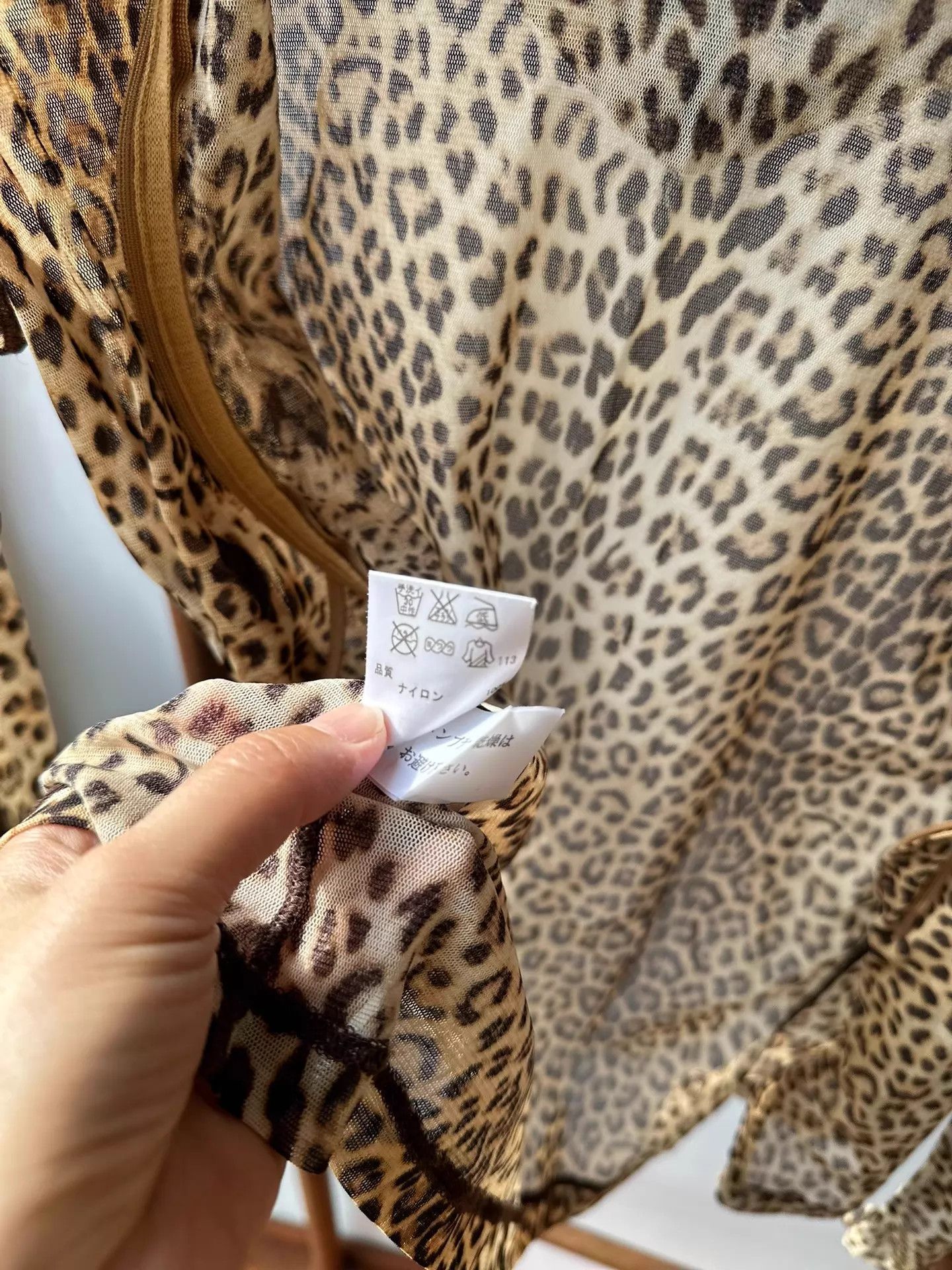 Jean Paul Gaultier JPG Leopard Print Mesh Hooded Double Zip Stretchy Jacket 40 Size S / US 4 / IT 40 - 8 Thumbnail