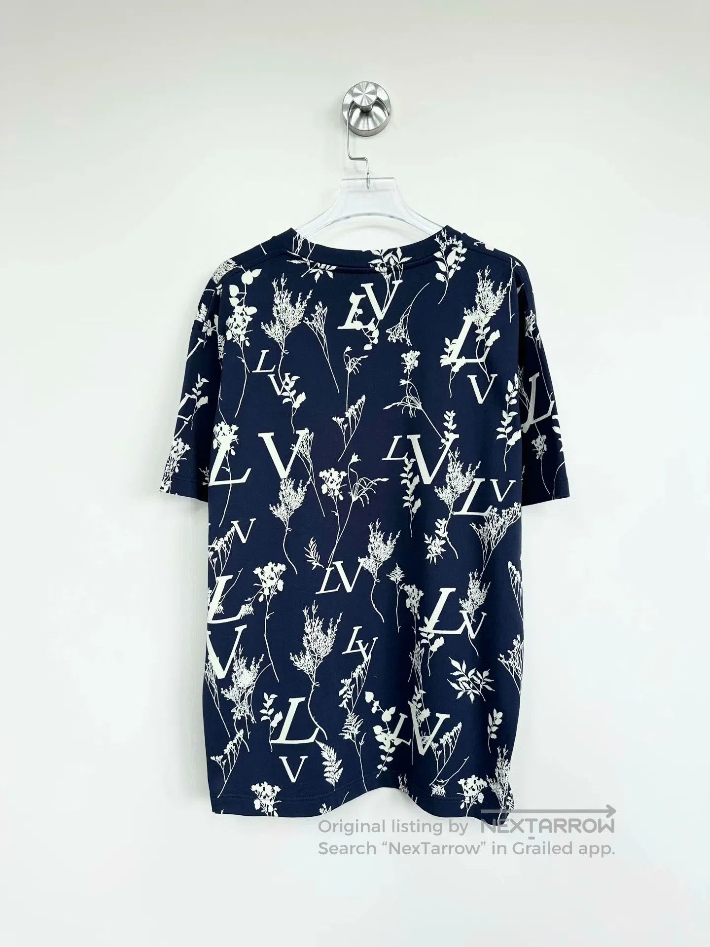 Louis Vuitton Louis Vuitton Dark blue wheat old logo print short sleeve| Size US M / EU 48-50 / 2 - 2 Thumbnail