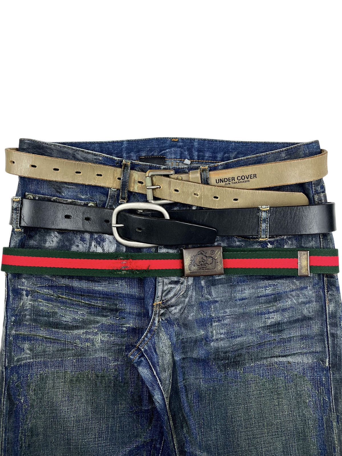 Undercover SS02 Undercover Laboratories Bear Gucci Canvas Belt Size ONE SIZE - 2 Thumbnail