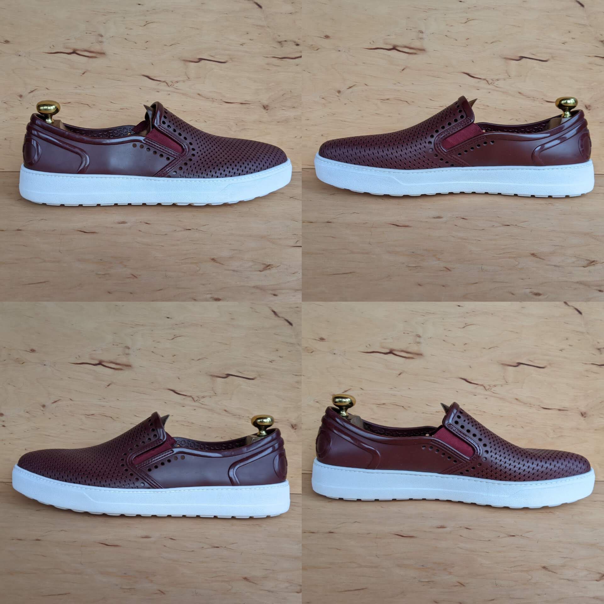 Salvatore Ferragamo Salvatore Ferragamo 'Perforated Fury' Rubber Shoes Slip on Size US 12 / EU 45 - 2 Thumbnail