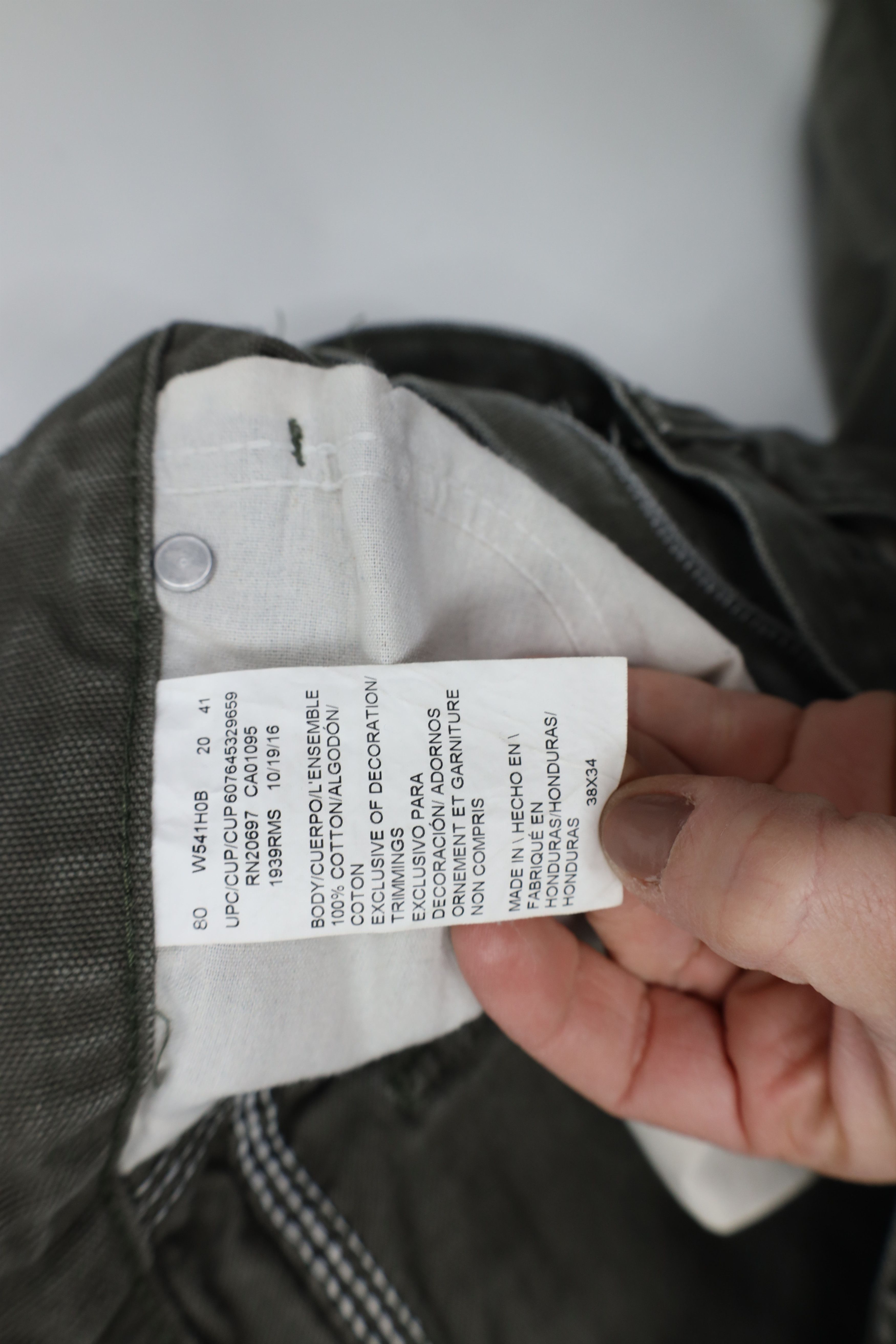 Dickies Vintage Y2K Dickies Wide Leg Canvas Dungaree Pants Green Size US 38 / EU 54 - 9 Thumbnail