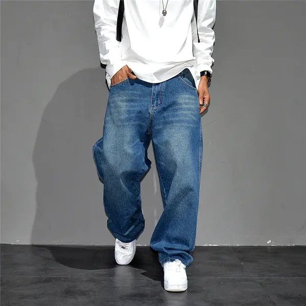 VIBE Street 90’s hiphop washed skateboard hip-hop jeans Size US 31 - 6 Thumbnail