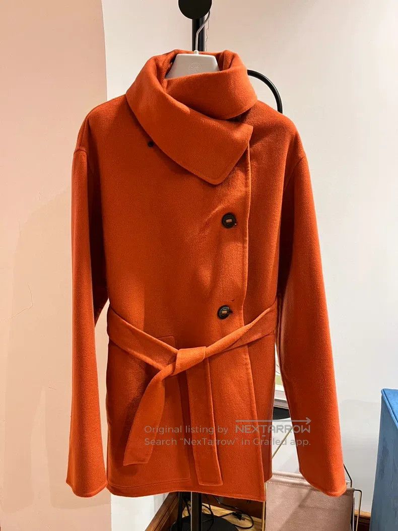 Hermes Hermes Cashmere Woolen Coat Size XXS / US 00 / IT 34 - 1 Thumbnail