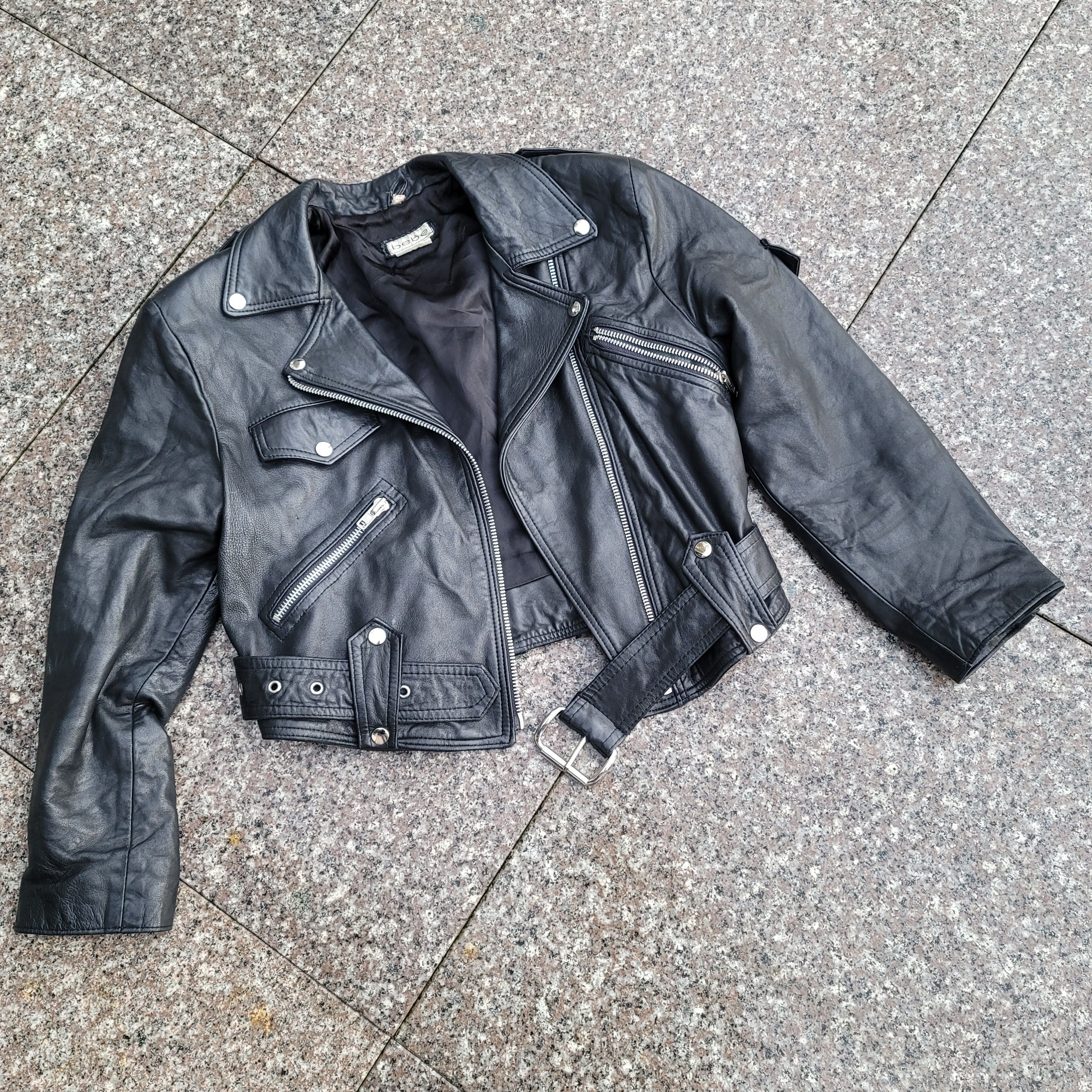 Bebe Vintage BEBE leather motorcycle jacket Size S / US 4 / IT 40 - 1 Thumbnail