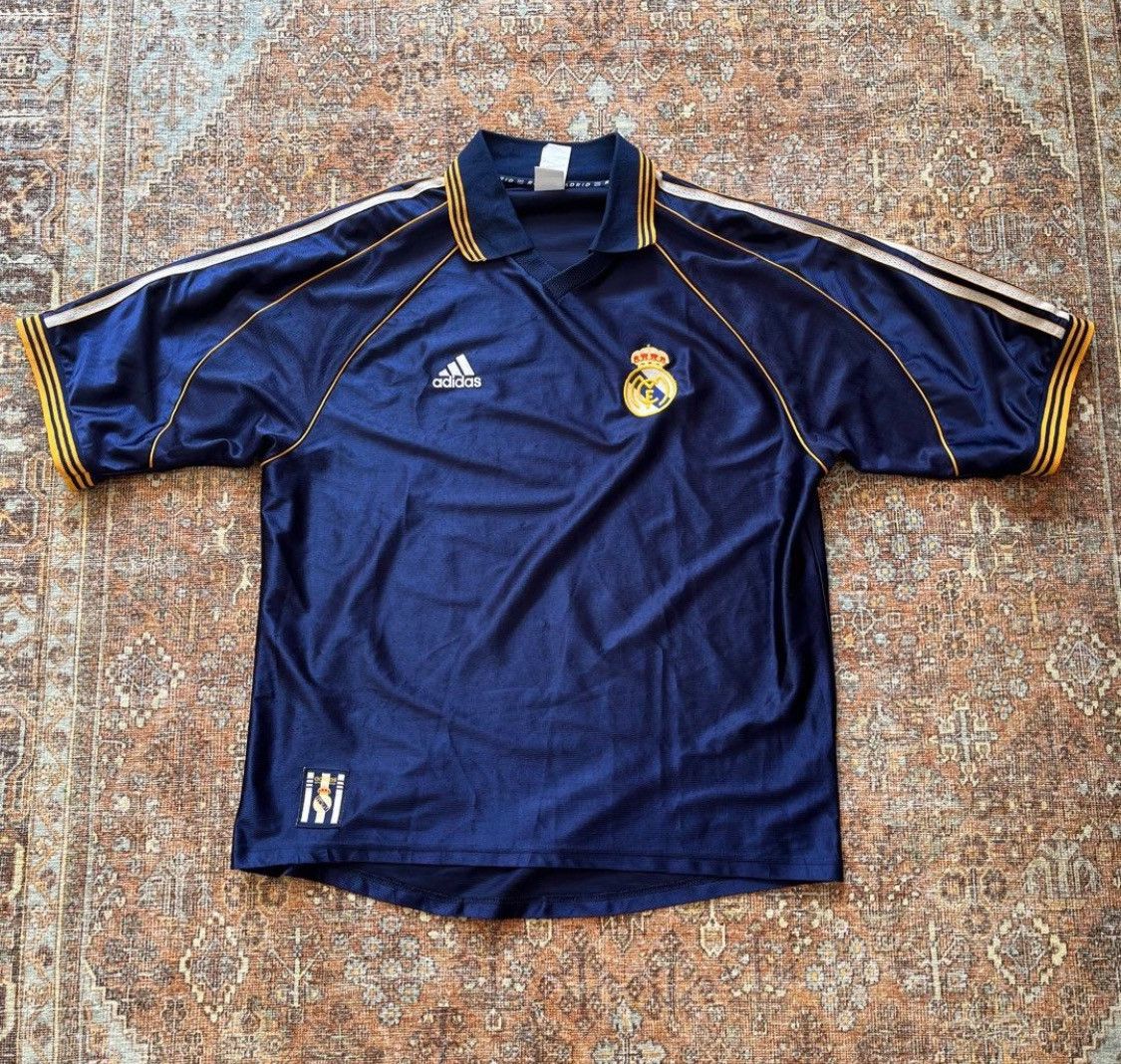 Adidas 1998/1999 real madrid away jersey Size US XL / EU 56 / 4 - 1 Thumbnail