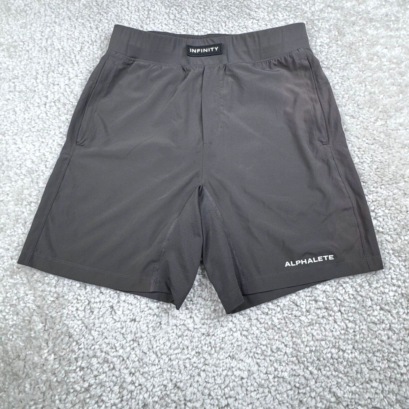 Alphalete Alphalete Shorts Mens Medium Gray Performance Wicking Infinity  Short M 7.5