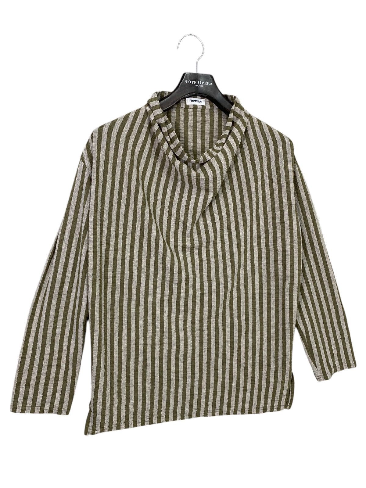 Designer × Issey Miyake × Japanese Brand Vintage Issey miyake platation shirt striped pleats style Size M / US 6-8 / IT 42-44 - 2 Thumbnail