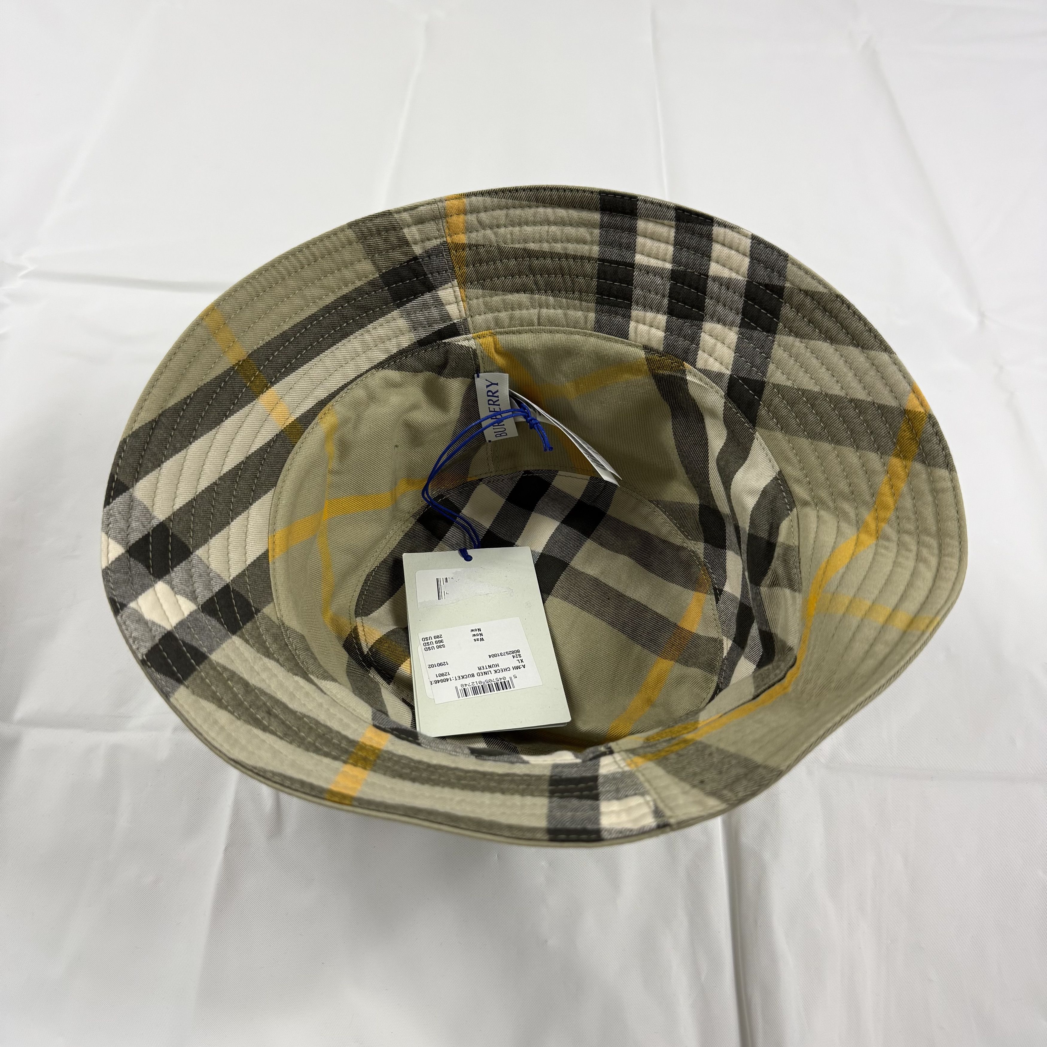 Burberry Burberry Reversible Bucket Hat Hunter Green Logo XL Size ONE SIZE - 6 Thumbnail