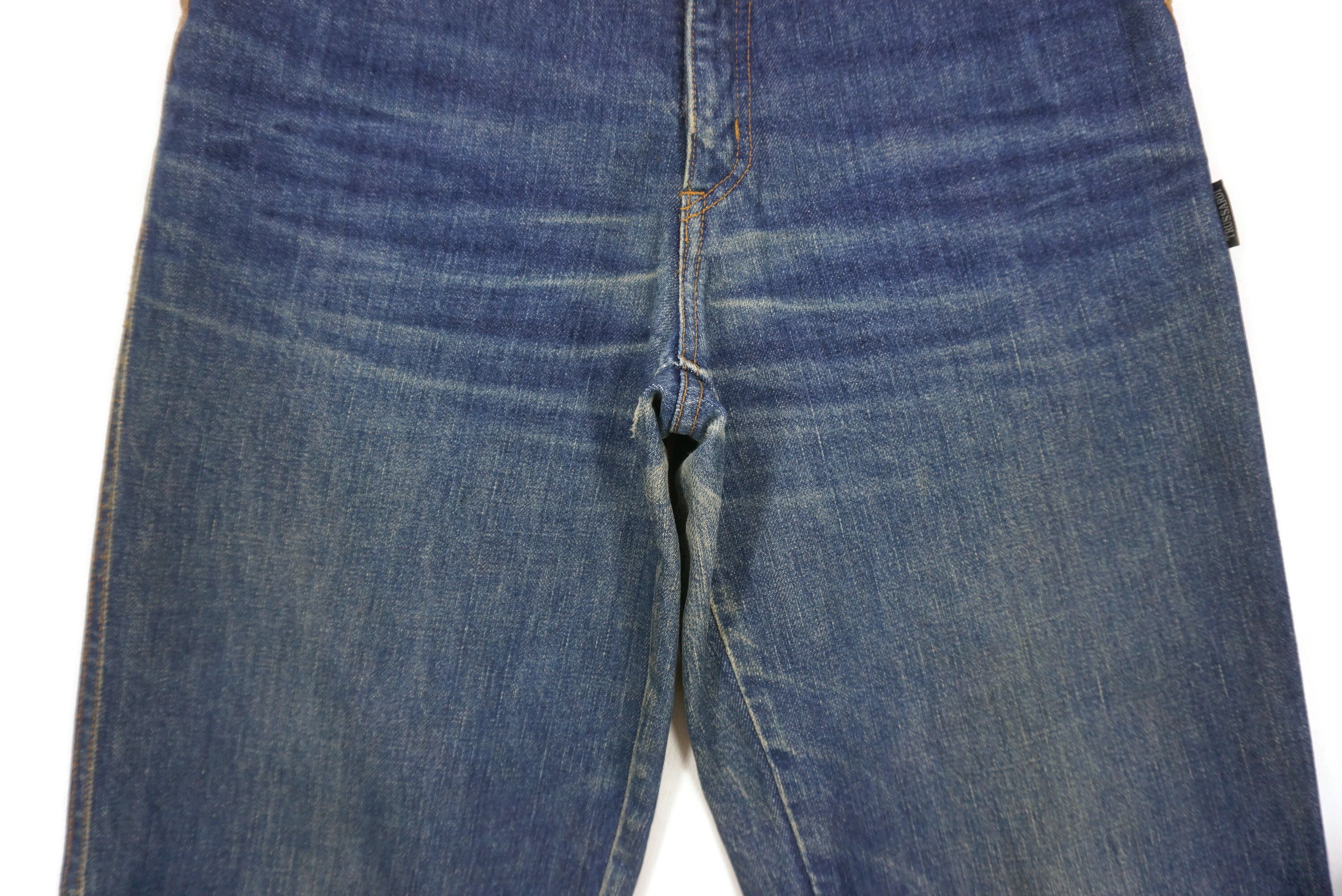 Trussardi Vintage Jeans Size W32xL30 High-Waisted Embroidered Logo Size US 32 / EU 48 - 5 Thumbnail