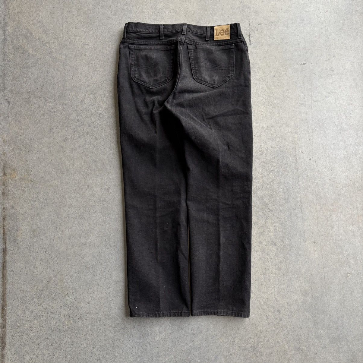 Lee × Levi's × Vintage Vintage 80's Lee Jeans Wrangler Boot Cut Style 38x34 Black Size US 38 / EU 54 - 5 Thumbnail