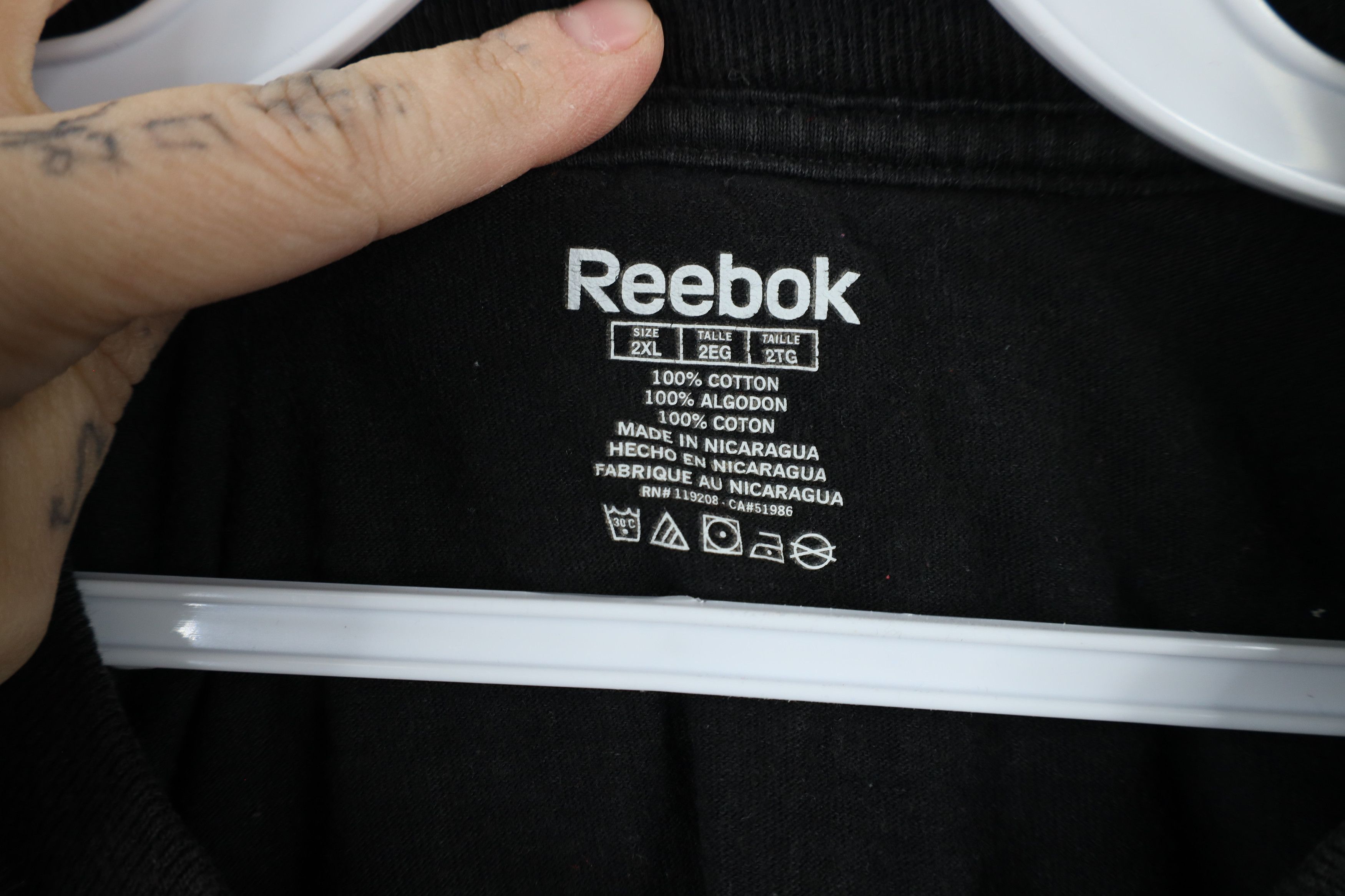 Reebok × Vintage Vintage Reebok Ndamukong Lions Football T-Shirt Black #90 Size US XXL / EU 58 / 5 - 7 Thumbnail