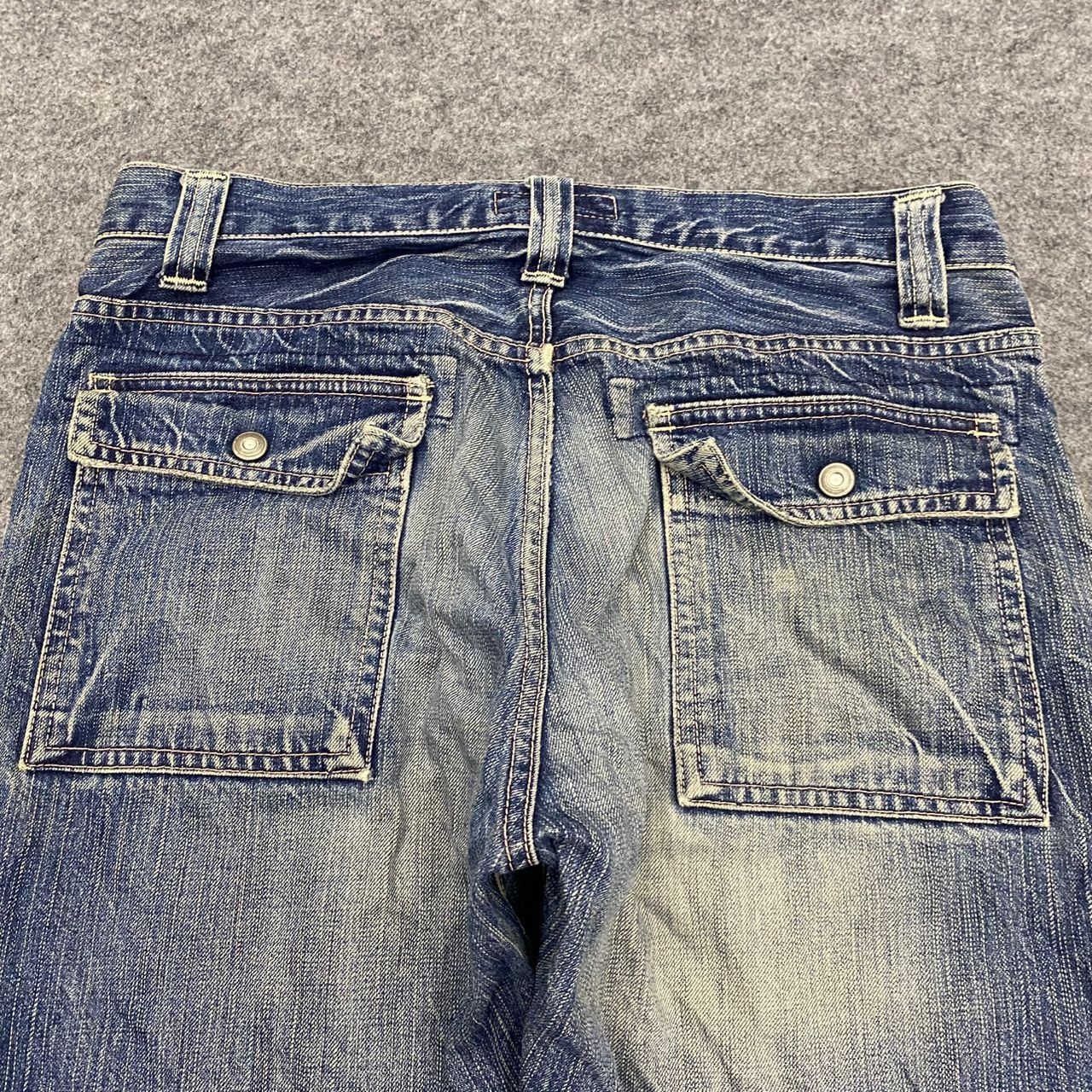 Japanese Brand 💥Vintage Johnbull Kojima Bushpant Distressed Denim Size US 34 / EU 50 - 14 Thumbnail