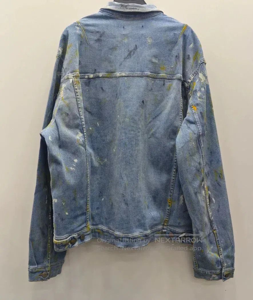 Japanese Brand REPRESENT Men's Paint Splatter Denim Jacket. Size US S / EU 44-46 / 1 - 2 Thumbnail