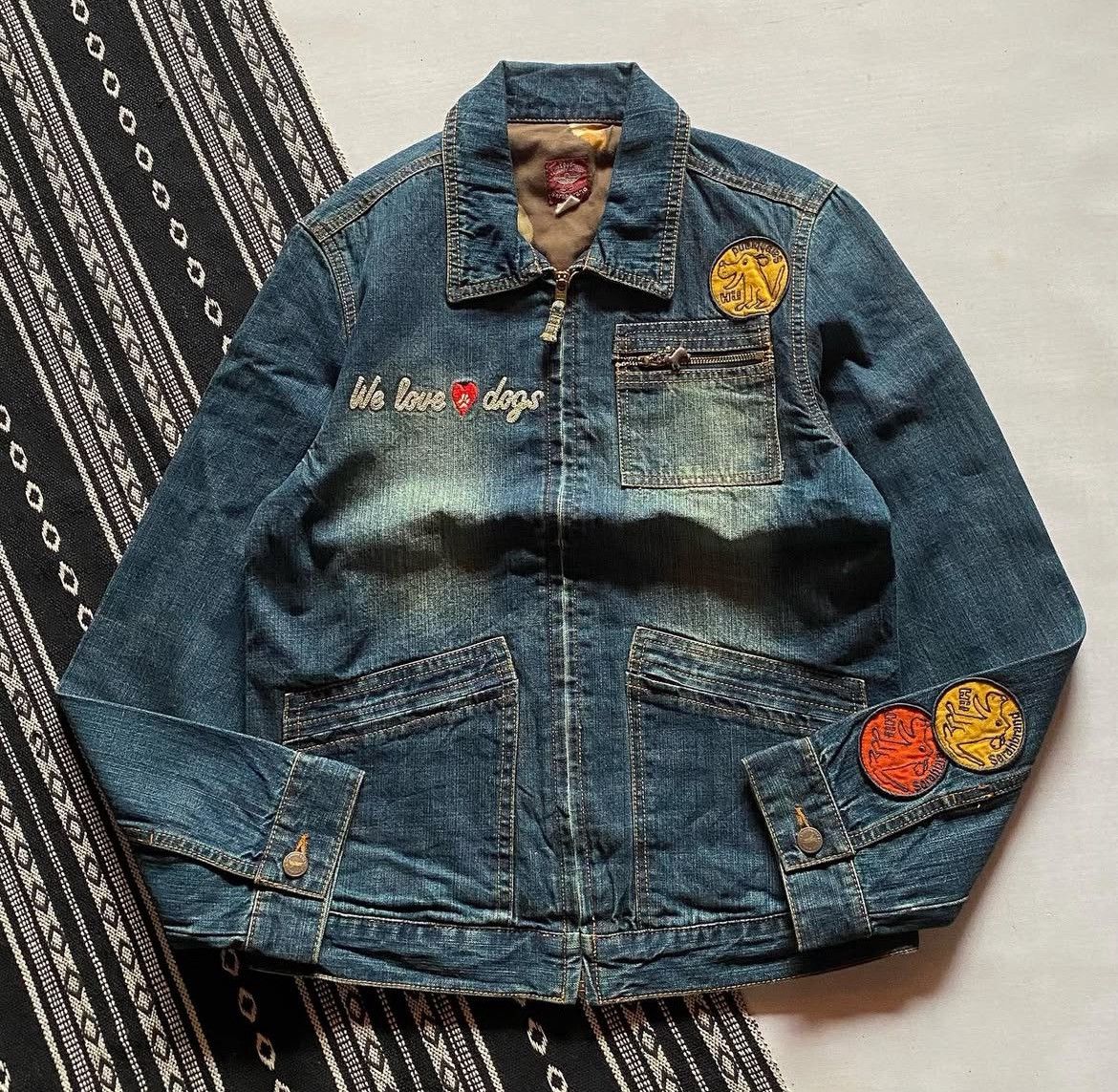 If Six Was Nine Vtg Denim Jacket Y2k Style Size US M / EU 48-50 / 2 - 1 Thumbnail