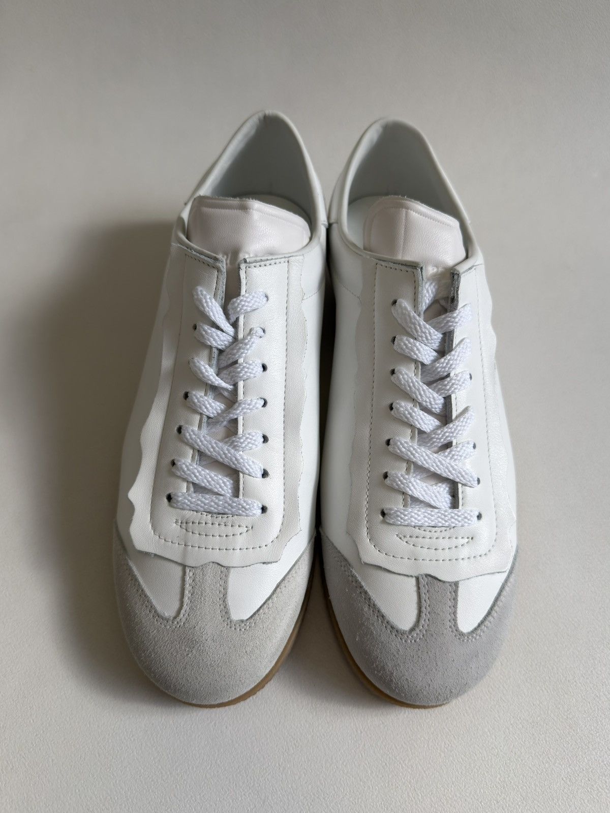 Maison Margiela Sample White Leather ‘Featherlight’ Sneakers Size US 10 / EU 43 - 1 Thumbnail