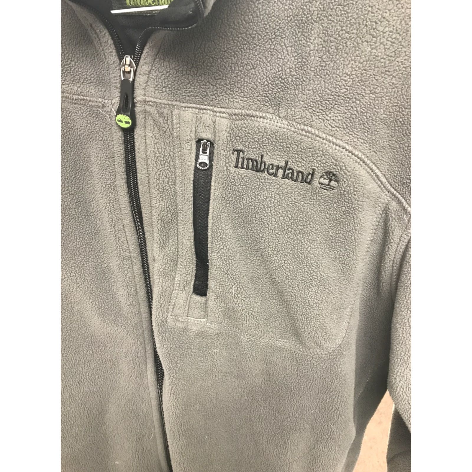 Timberland Timberland Jacket Mens M Gray Fleece Full Zip Long Sleeve 3 Pocket Overcoat Size US M / EU 48-50 / 2 - 2 Thumbnail