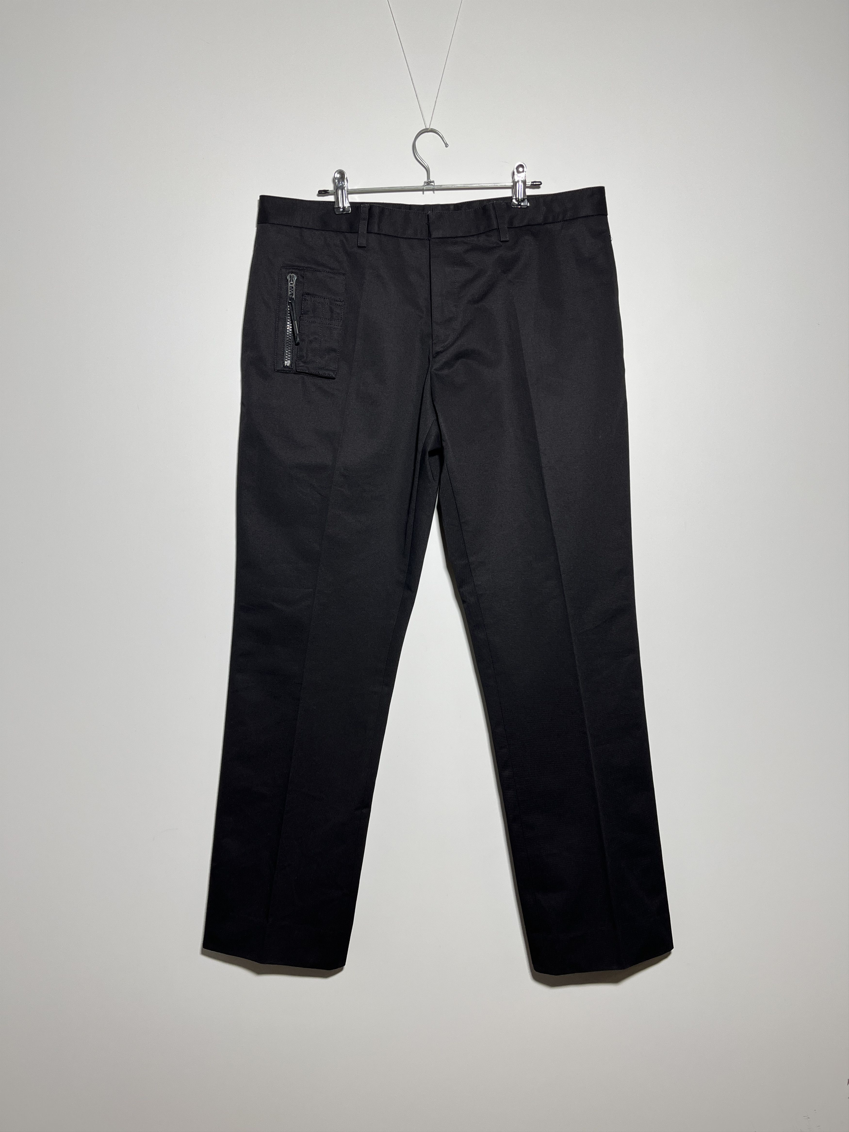 Dior × Hedi Slimane Dior Homme SS04 “strip” shiny wool