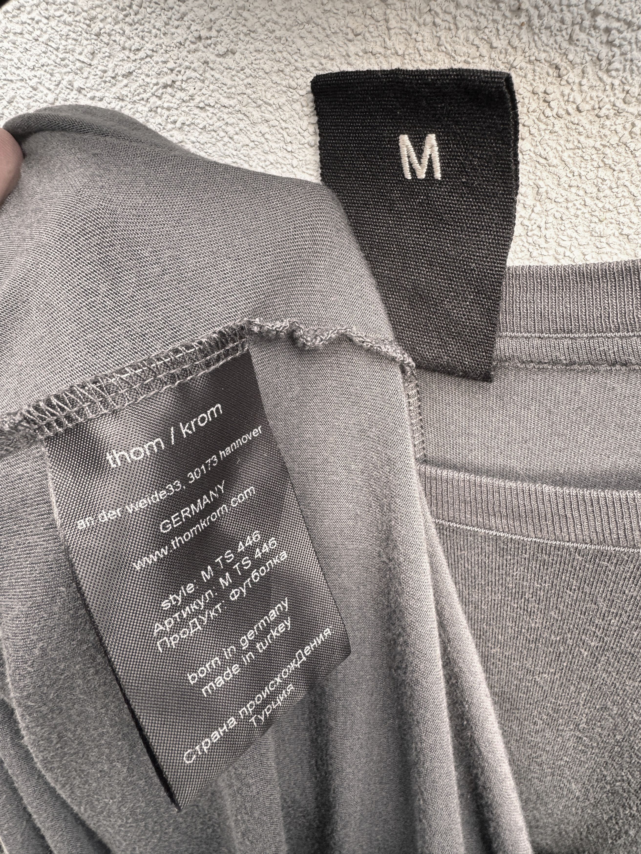 Thom Krom Thom Krom Grey Monnbeam Tshirt M Size US M / EU 48-50 / 2 - 6 Thumbnail