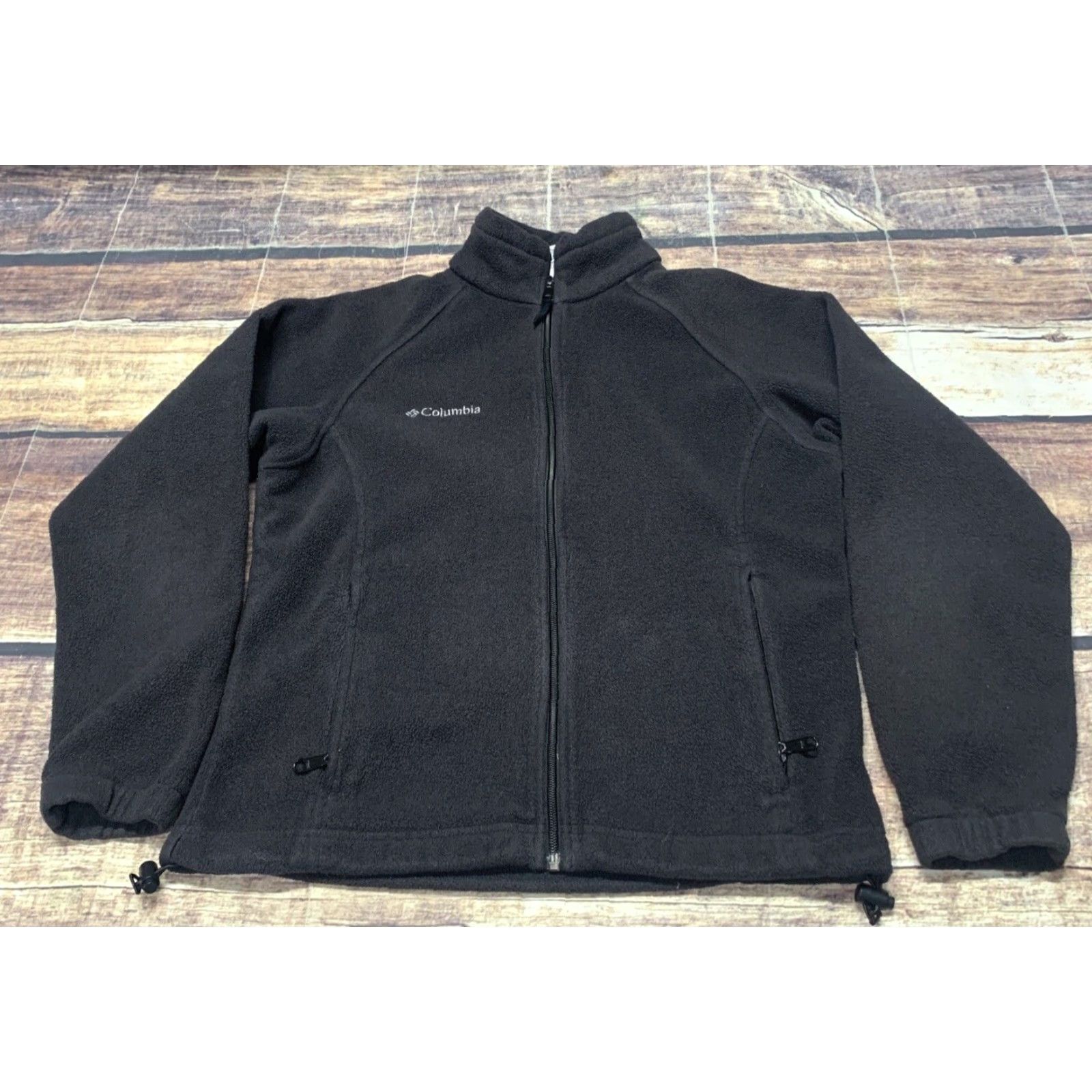 Vintage Columbia Zip Up Fleece Jacket Long Sleeve Black Women's Size Medium Size M / US 6-8 / IT 42-44 - 2 Thumbnail