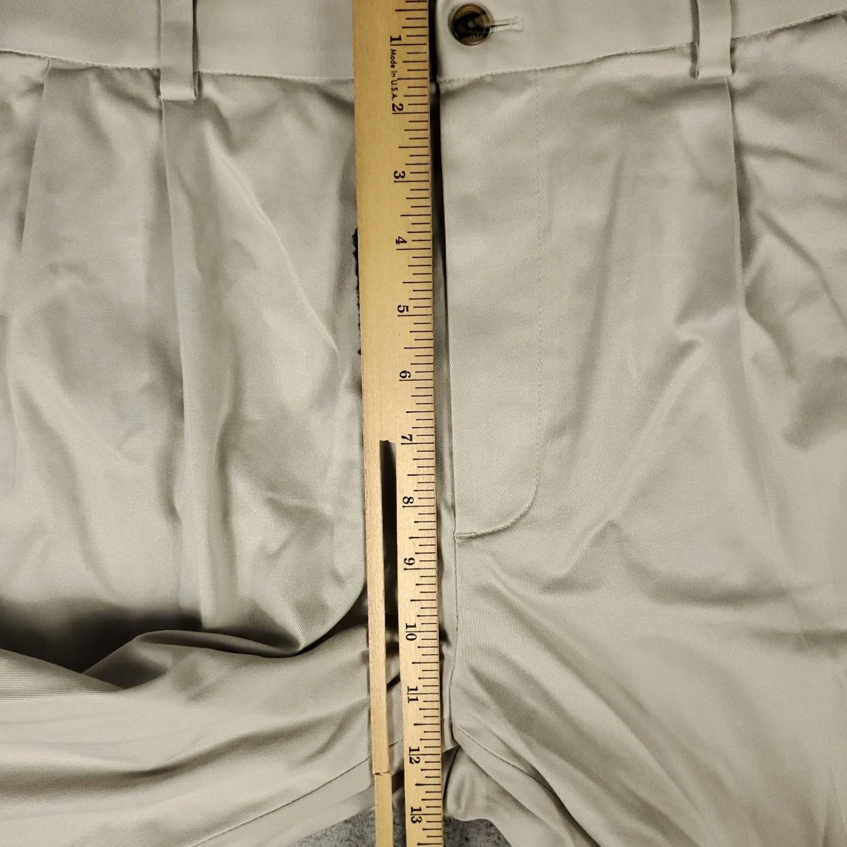 Brooks Brothers Brooks Brothers Pants Mens Size 38x30 Beige Elliot Pleated Chino Trousers Size US 38 / EU 54 - 4 Thumbnail