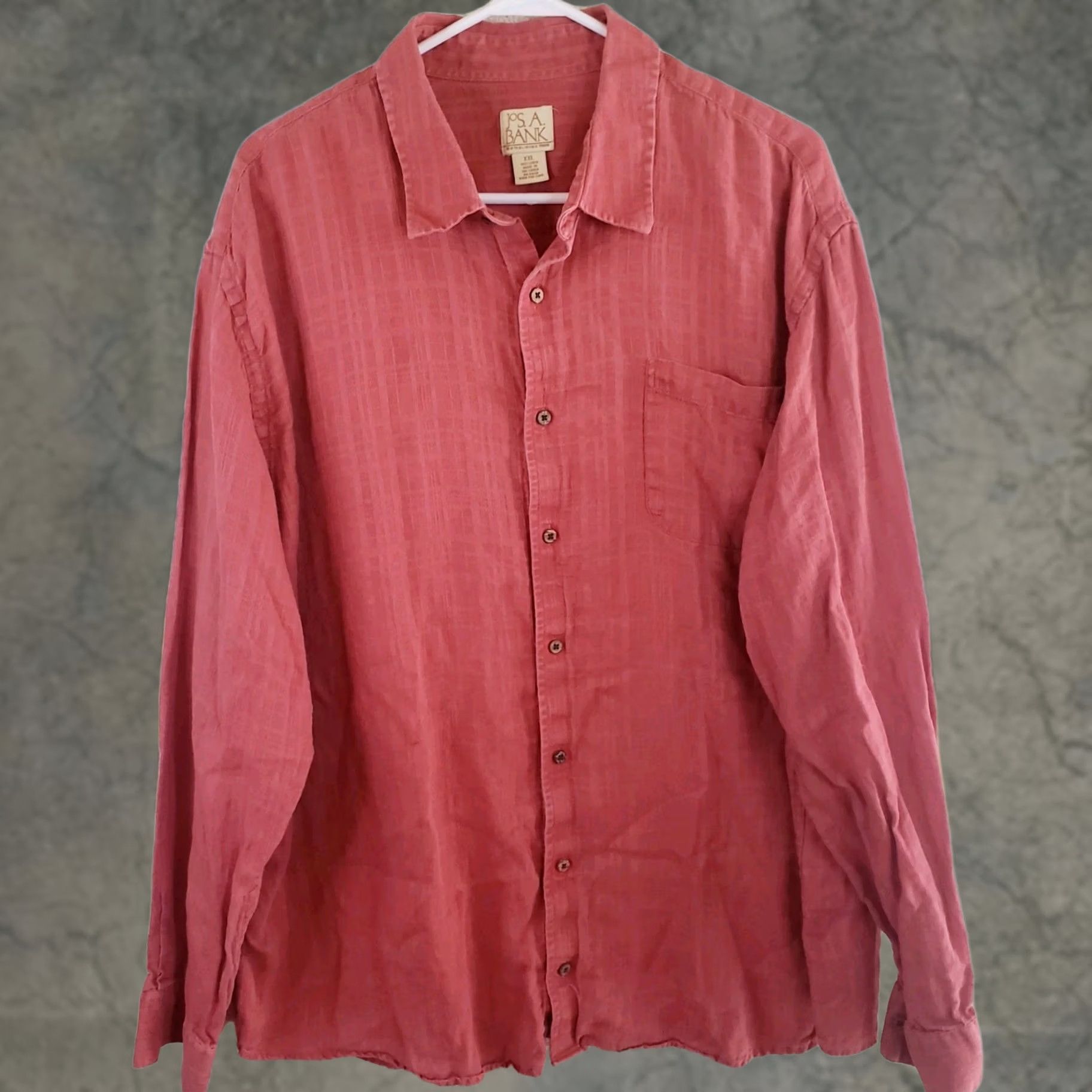 Jos. A. Bank Jos. A. Bank Button-Up 100% Linen Shirt Men’s 2XL Coral Long Sleeves Shirt Mens 2XL Coral Linen Long Sleeve Button-Up Shirt Beach Classic Size US XXL / EU 58 / 5 - 1 Thumbnail