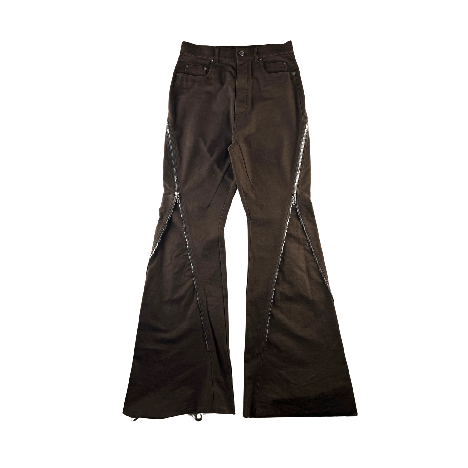 Rick Owens Rick Owens Brown Banana Bolan Pants Size US 30 / EU 46 - 2 Thumbnail
