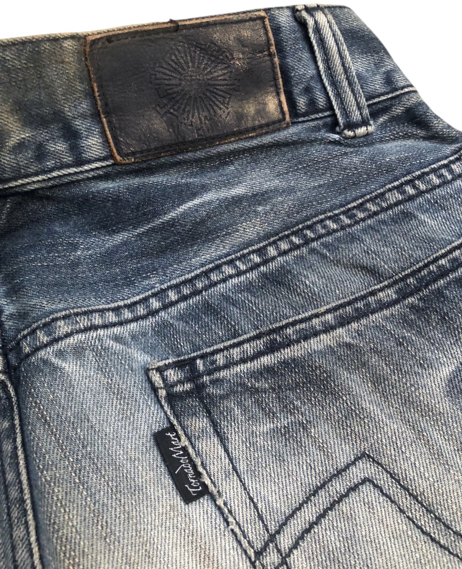 Tornado Mart 🔥🔥Y2K TORNADO MART Lowbox Acid Dyed Flared Bootcut Denim Size US 31 - 13 Thumbnail