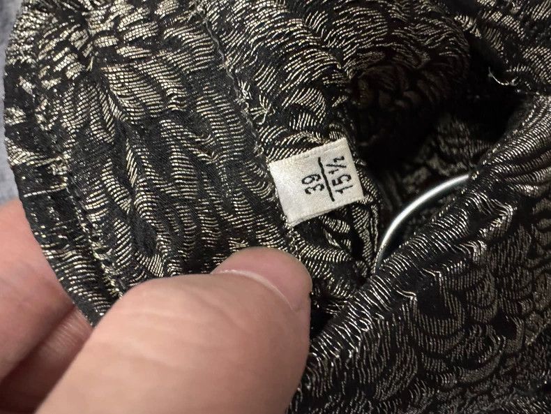 Saint Laurent Paris Saint Laurent Paris size 39 18 FW Black Gold Mulberry Silk Size US M / EU 48-50 / 2 - 7 Thumbnail