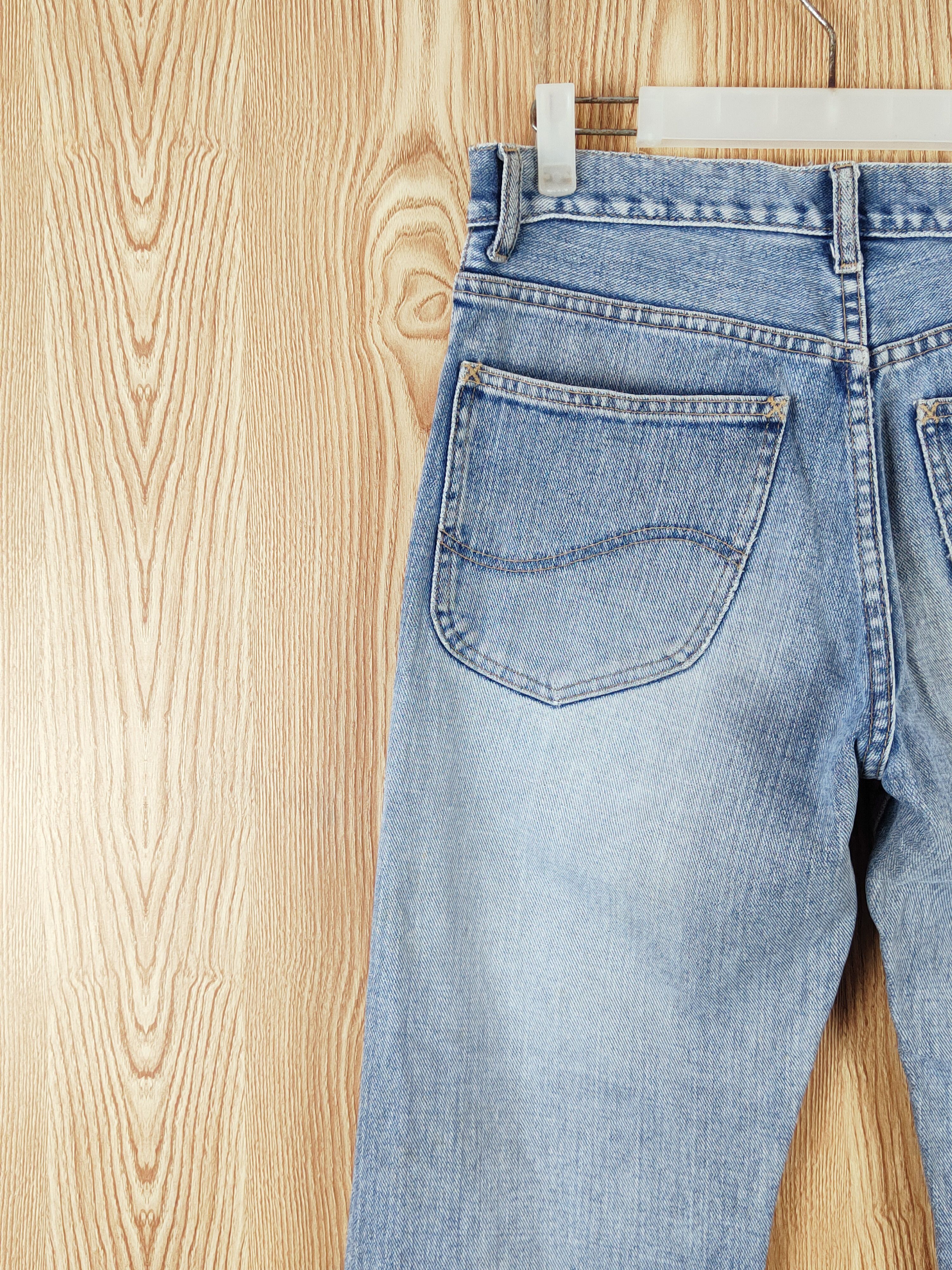 Japanese Brand Lee vintage blue Distressed Ripped Jeans #W652 Size US 32 / EU 48 - 8 Thumbnail
