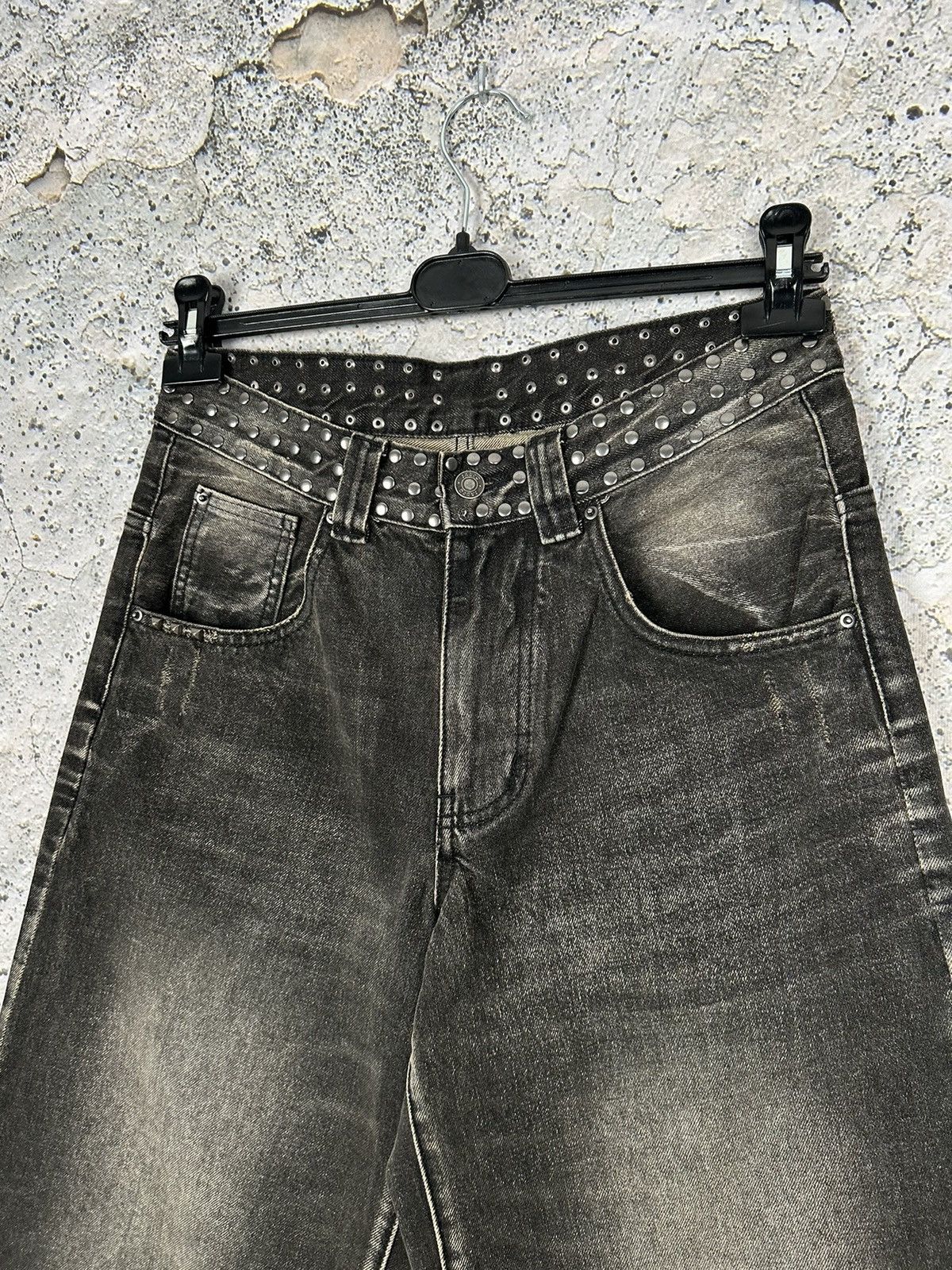 Jaded London Colossus Fit Black Distressed Denim Jeans Rare
