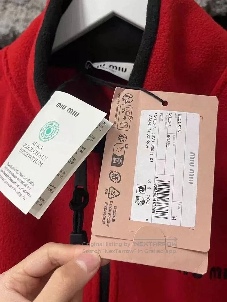 Miu Miu Miumiu Red Fleece Half. Size US M / EU 48-50 / 2 - 8 Thumbnail