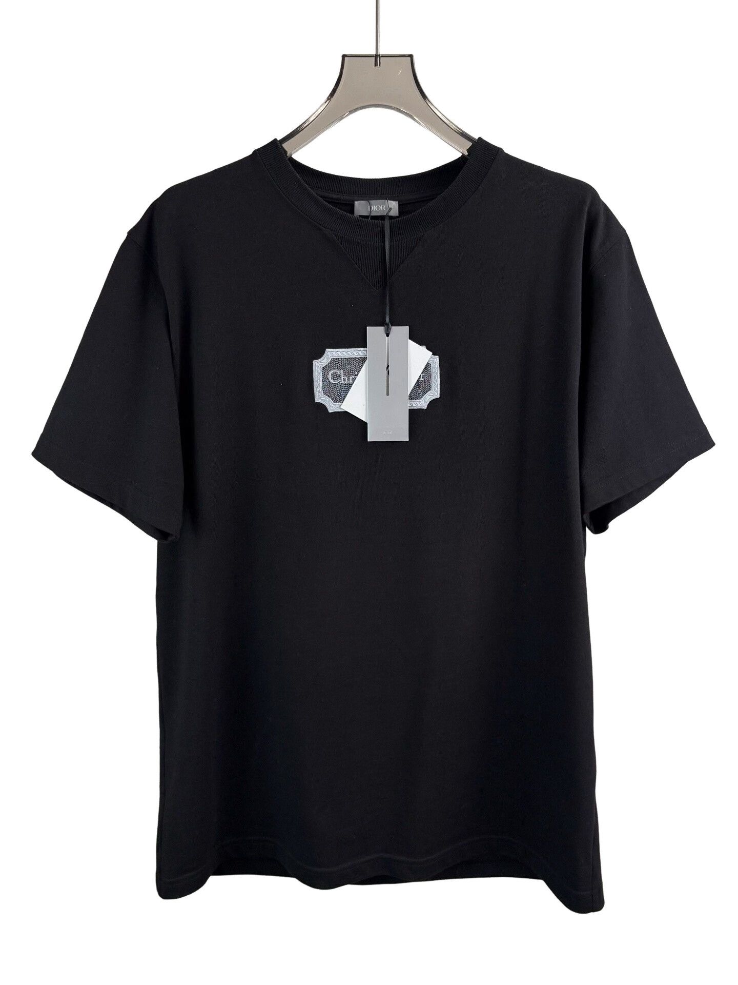 Dior Dior Embroidered Logo Cotton T-Shirt XL Size US XL / EU 56 / 4 - 1 Thumbnail