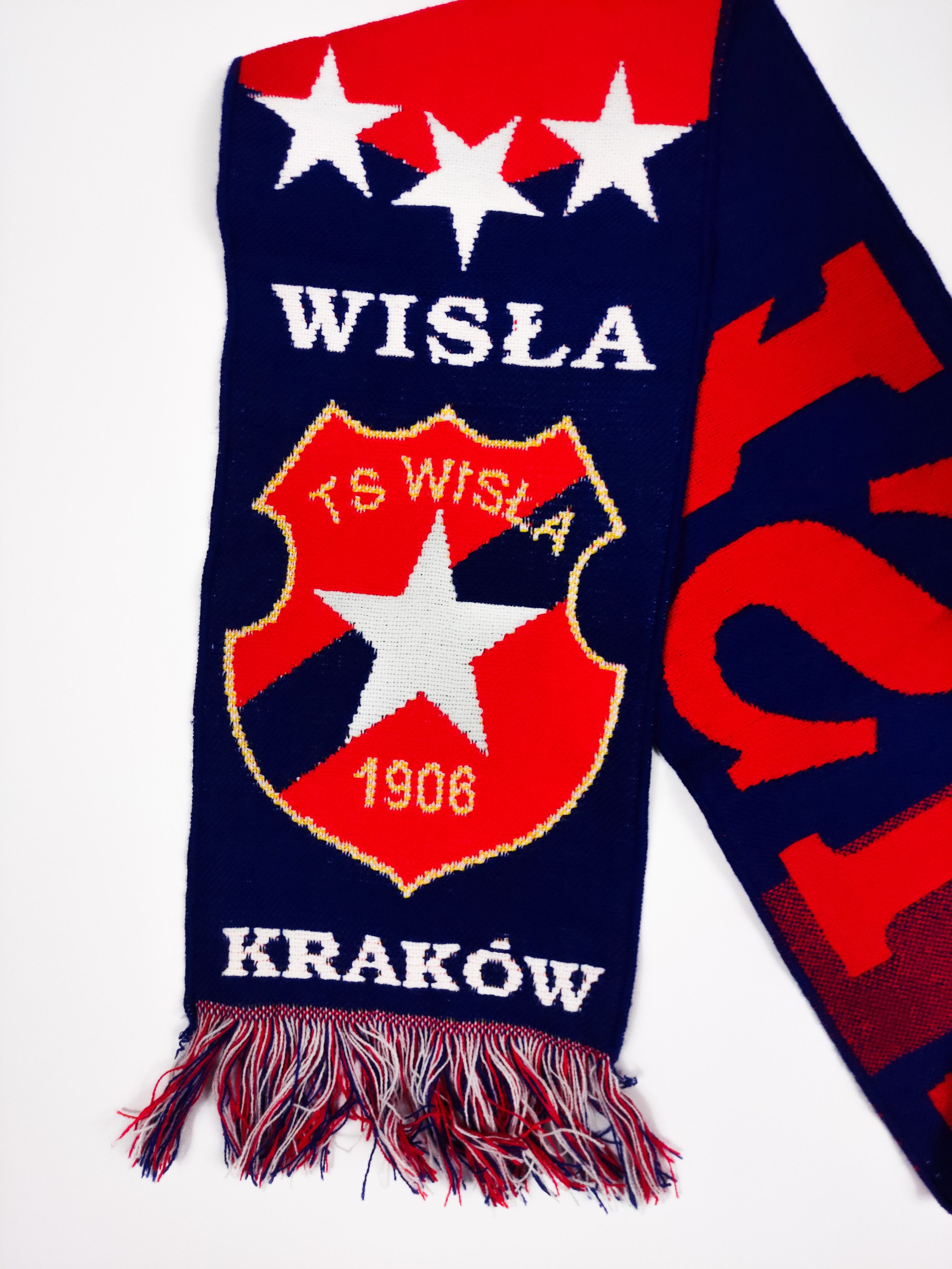 Other TS Wisla Krakow Ultras Hooligans Scarf Schal Vintage Cracow Size ONE SIZE - 5 Thumbnail