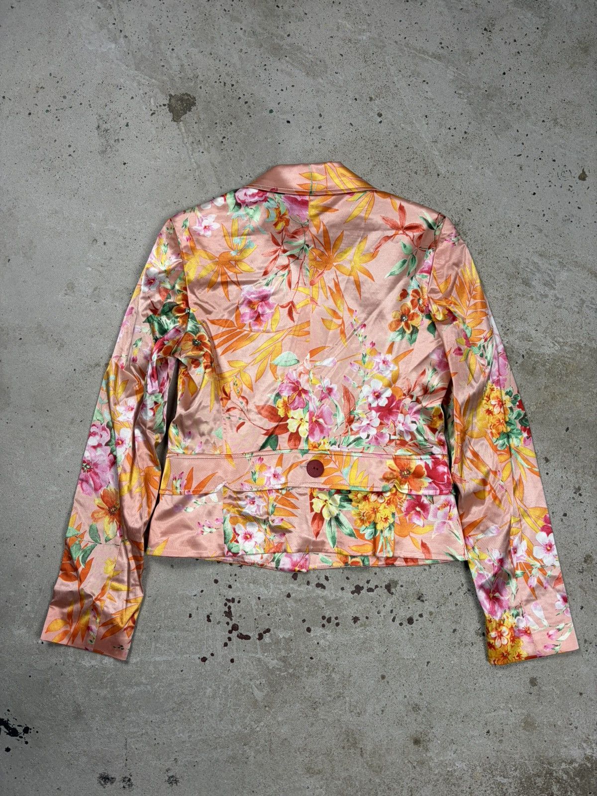 Dolce & Gabbana 2000s Dolce & Gabbana Viscose Floral Print Blazer Jacket Size L / US 10 / IT 46 - 2 Thumbnail
