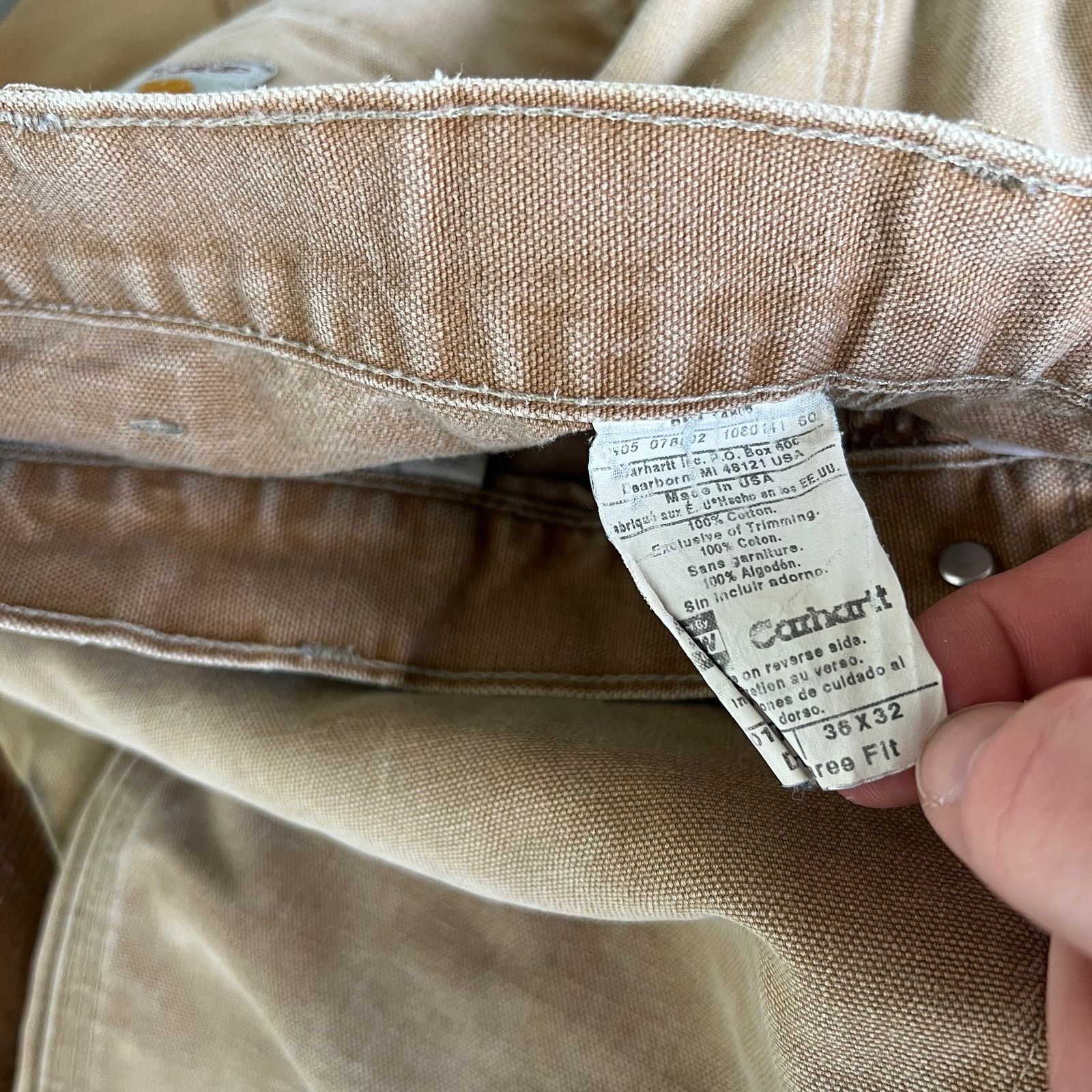 Carhartt × Vintage Carhartt faded brown double knee work wear carpenter pants Size US 34 / EU 50 - 7 Thumbnail