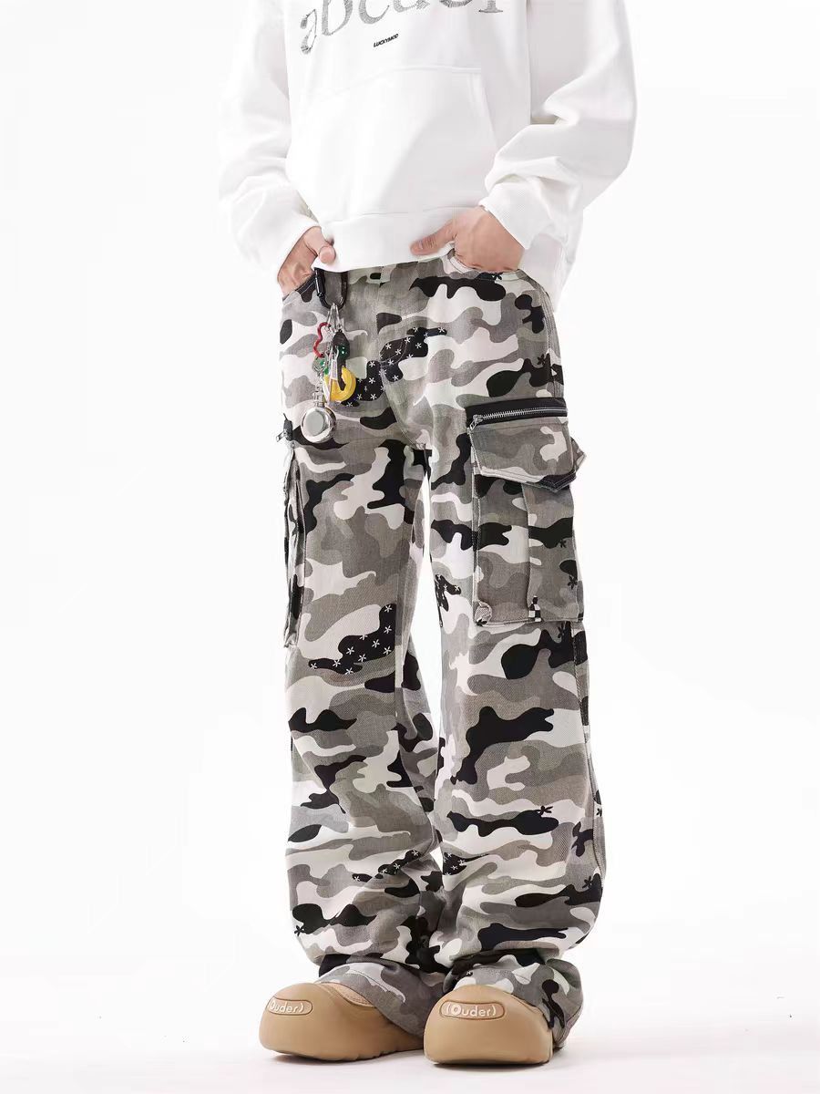 Japanese Brand × Vintage Vintage Street Camouflage Loose Casual Work Pants Size US 32 / EU 48 - 1 Thumbnail