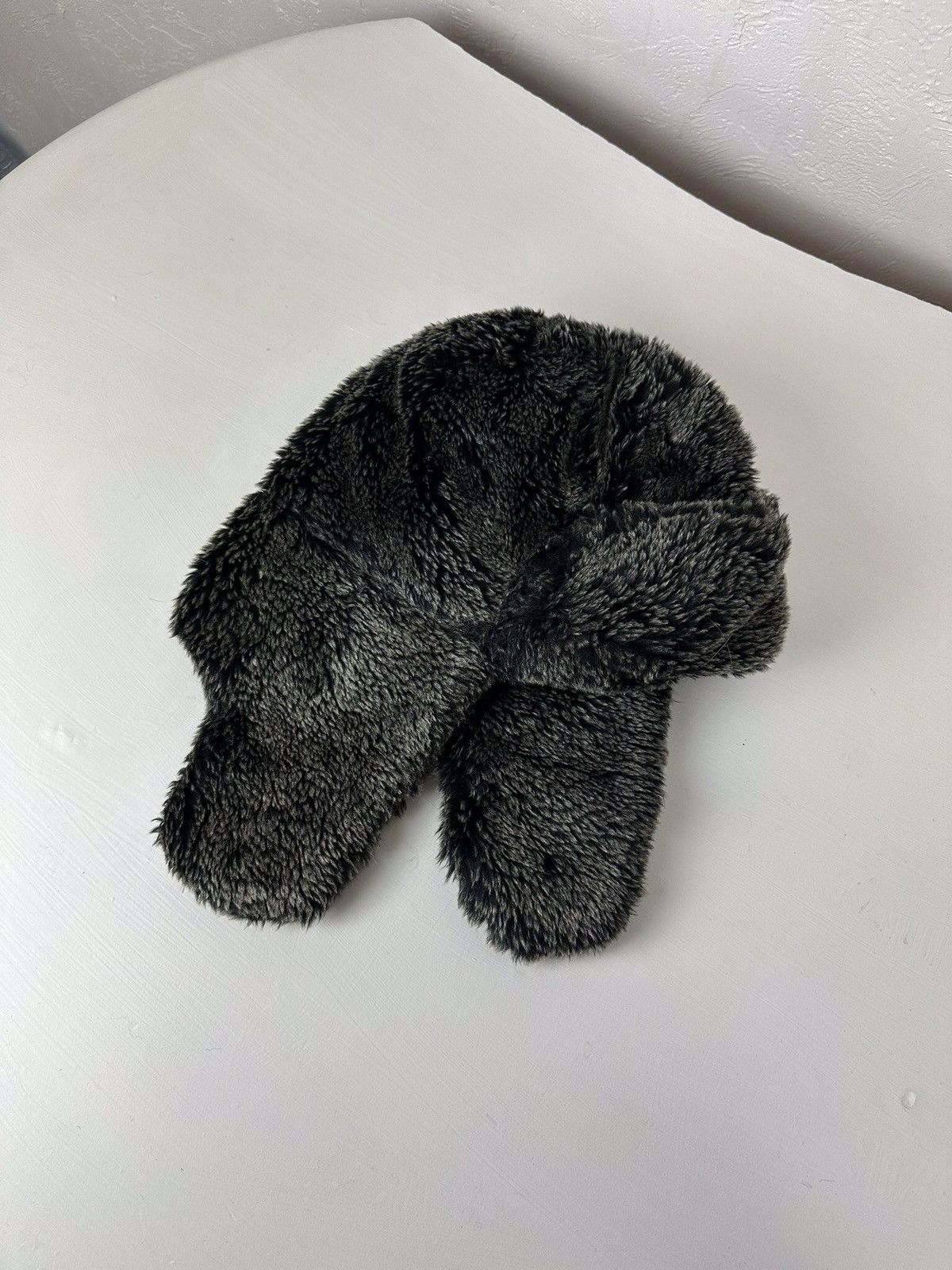 Japanese Brand × Vintage Vintage Crazy Y2k Mohair Fuzzy Hat Ushanka Punk Huge Size ONE SIZE - 1 Thumbnail