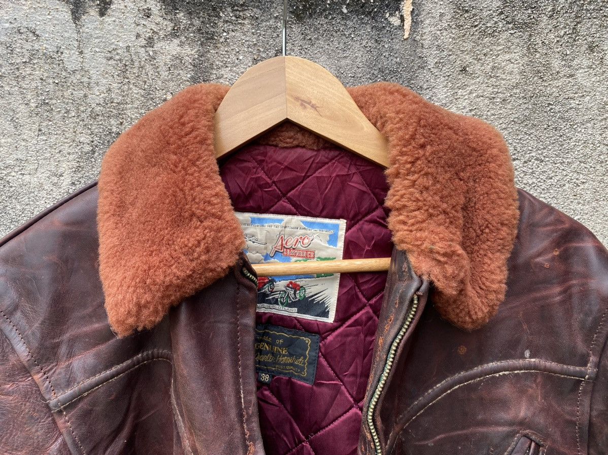 Aero Leathers 🔥Vintage Aero Leather halfbelt highwayman jacket Size US S / EU 44-46 / 1 - 12 Thumbnail