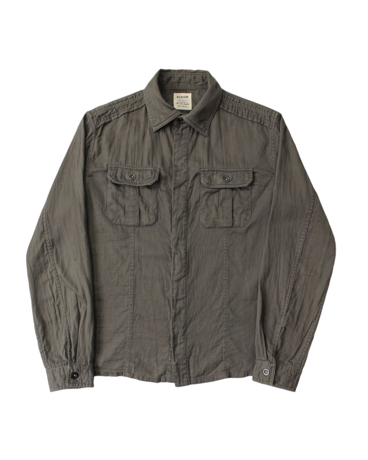 Japanese Brand × Uniqlo UNIQLO SUPER HEAVY MILITARY SHIRT Size US L / EU 52-54 / 3 - 1 Thumbnail